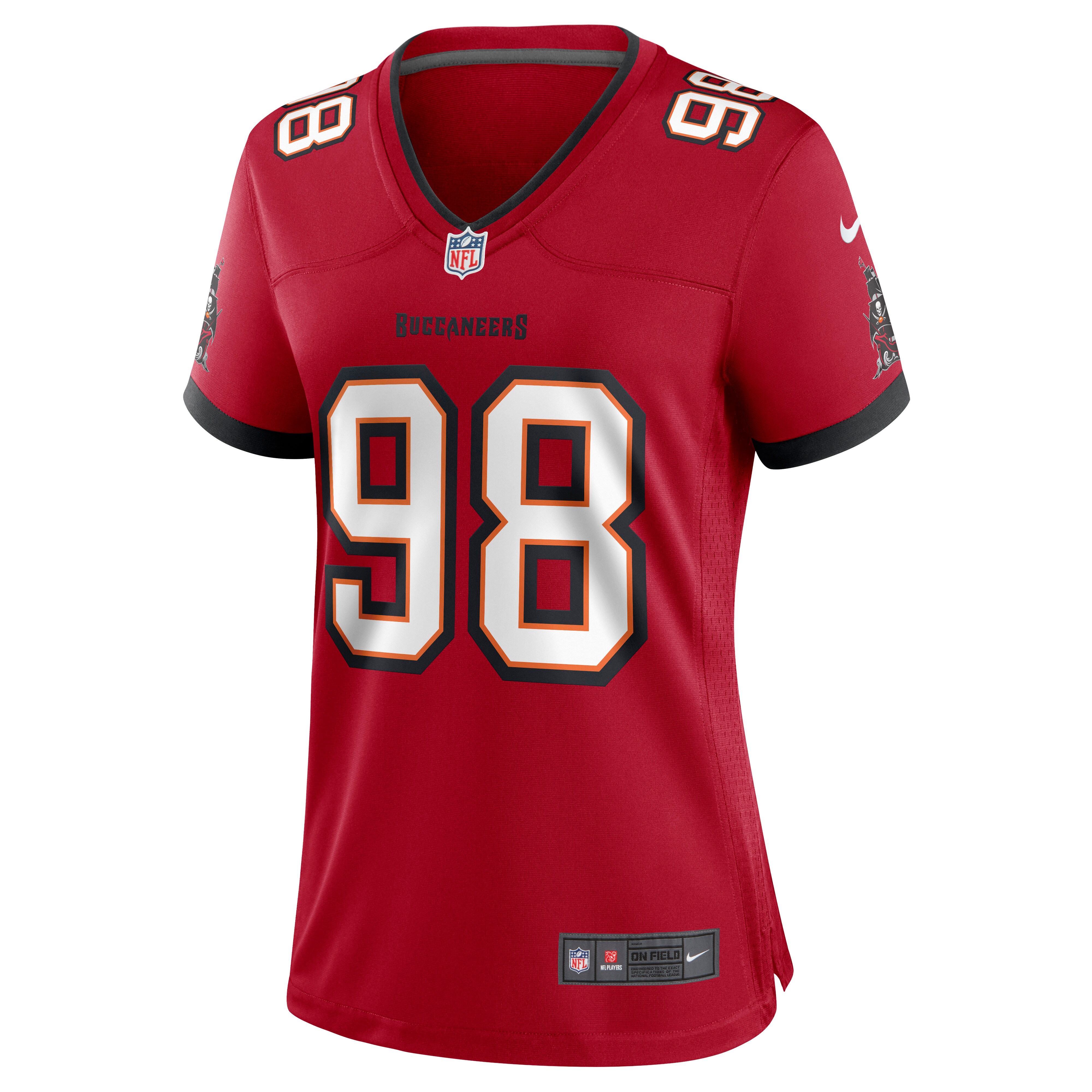 Anthony Nelson Tampa Bay Buccaneers  Women's Game Jersey - Red