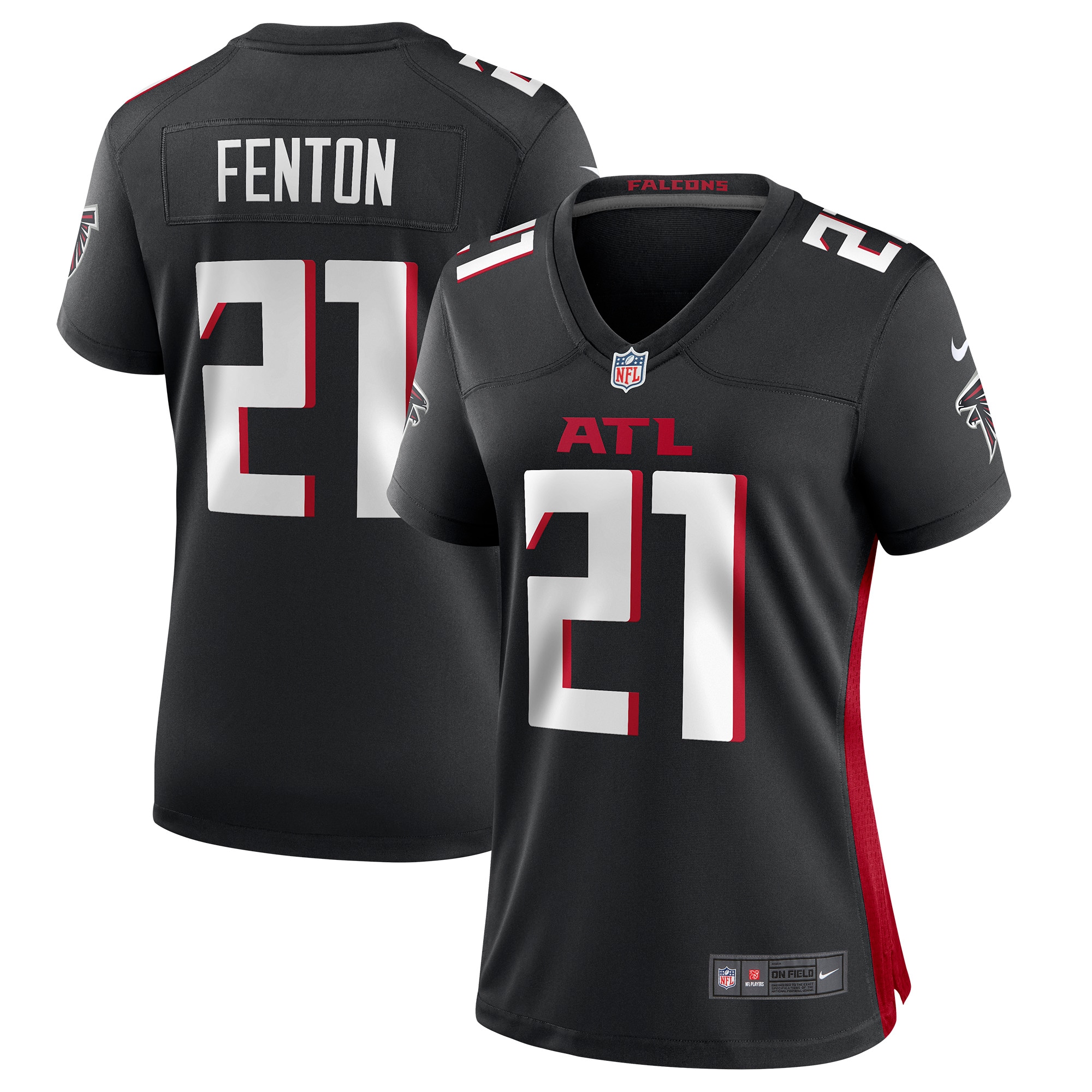 Rashad Fenton Atlanta Falcons  Women's Game Player Jersey - Black