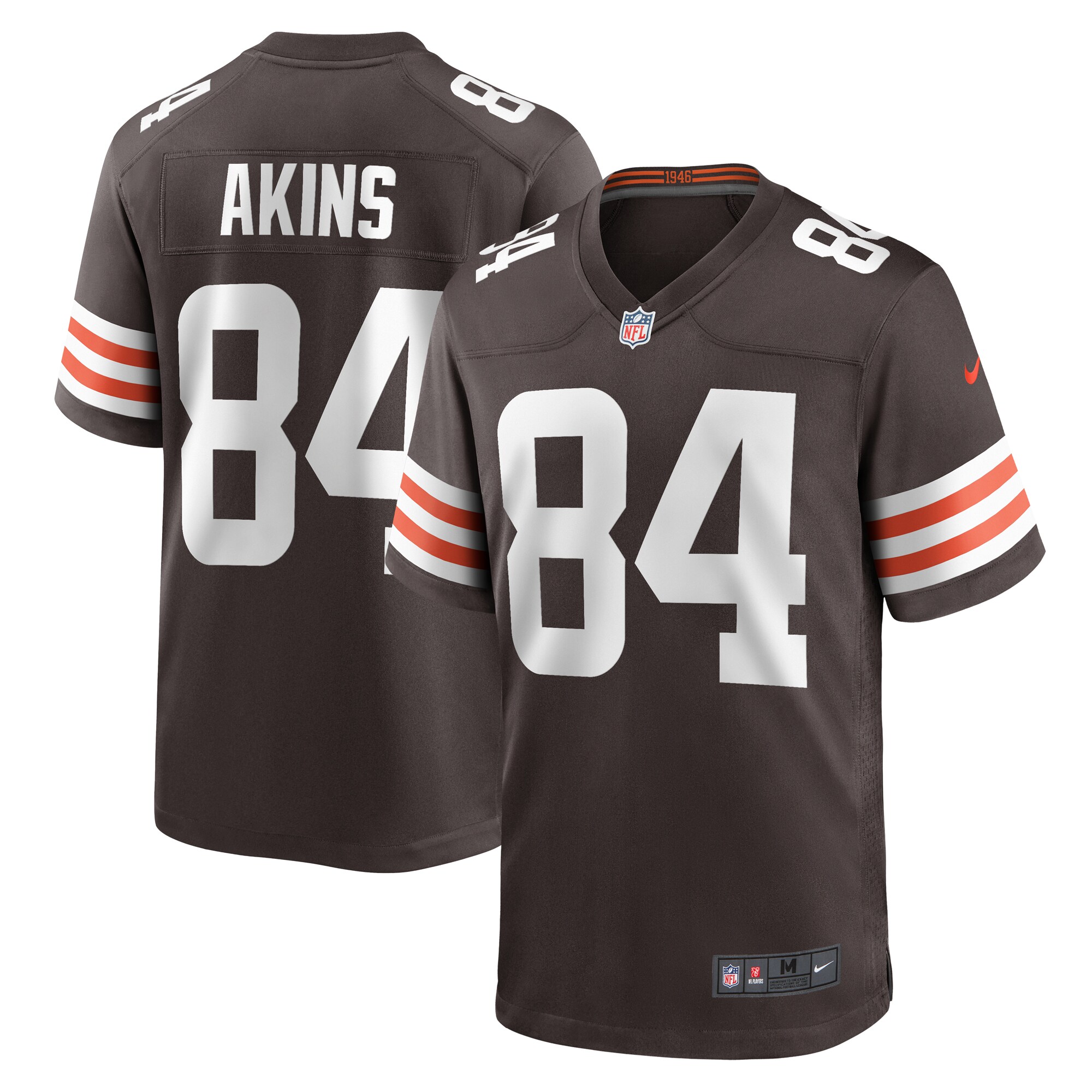 Akins Cleveland Browns Team Game Jersey -  Brown