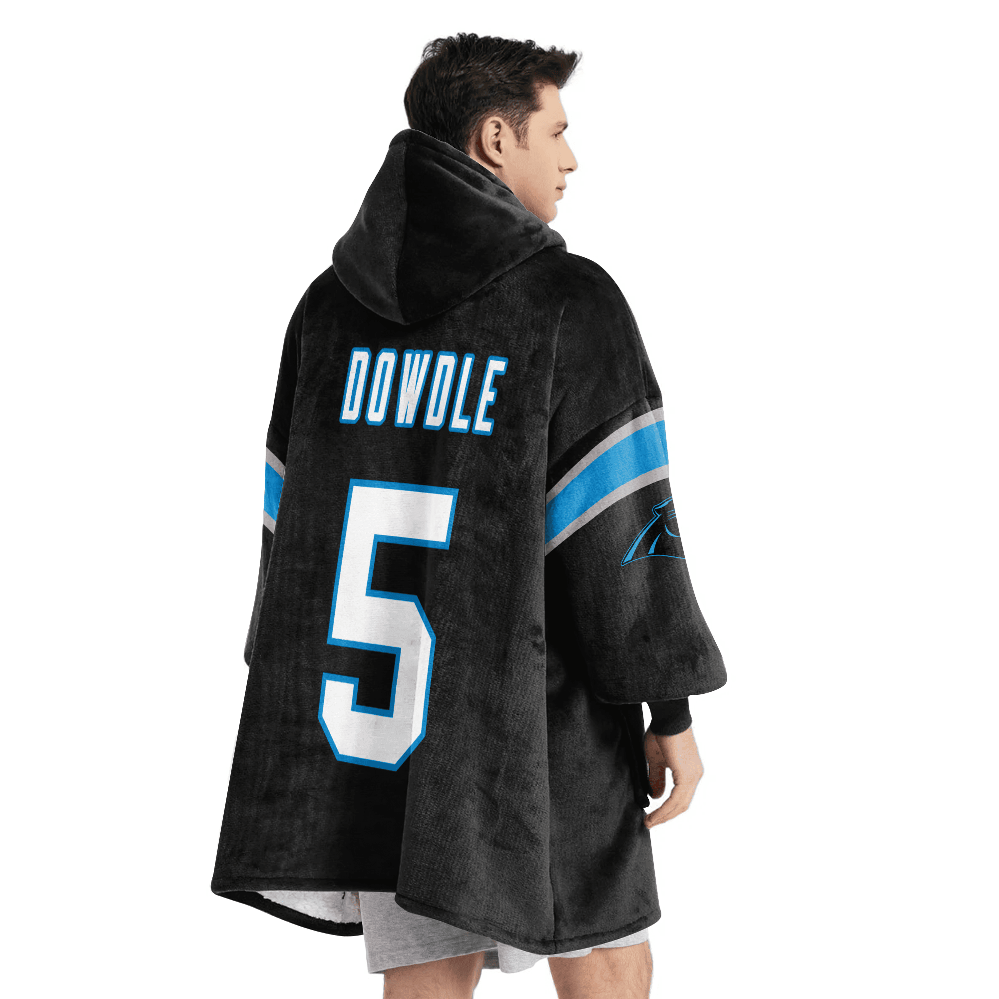 Adult 5 Carolina Football Unisex Blanket Hoodie