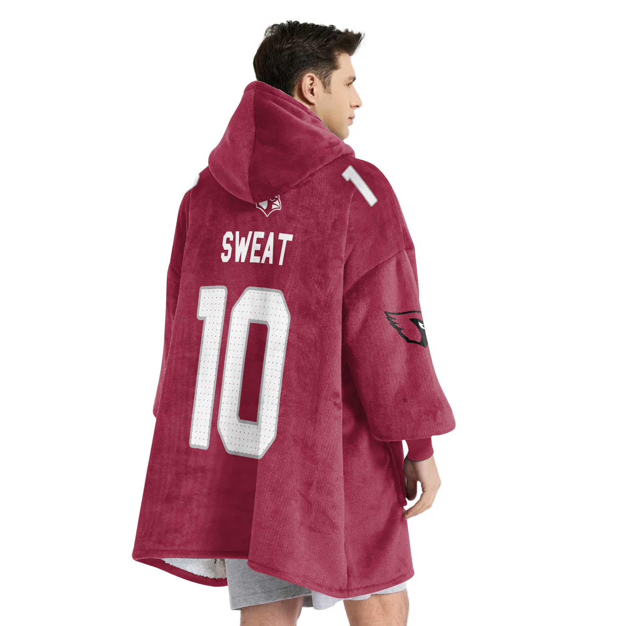 Adult 10 Arizona Football Unisex Blanket Hoodie