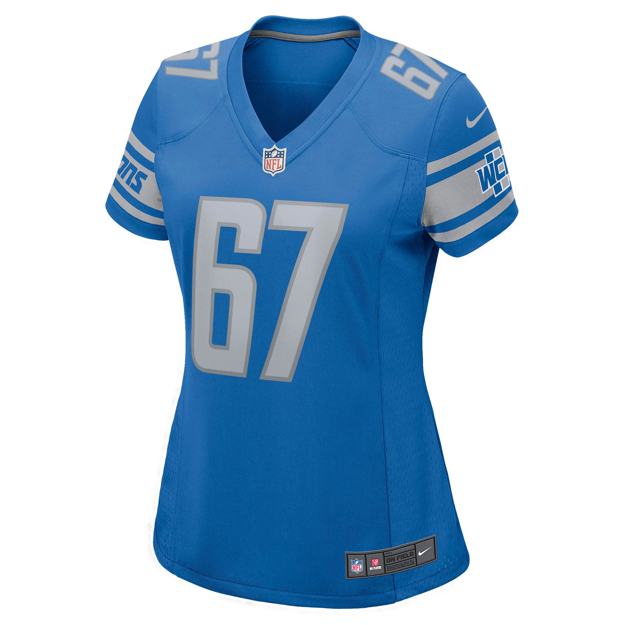 Matt Nelson Detroit Lions  Women's Game Jersey - Blue