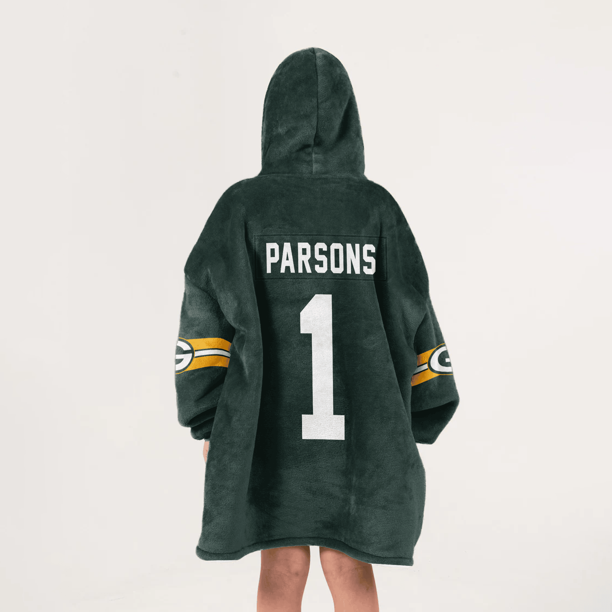 Kid M.P 1 Green Bay Football Unisex Blanket Hoodie