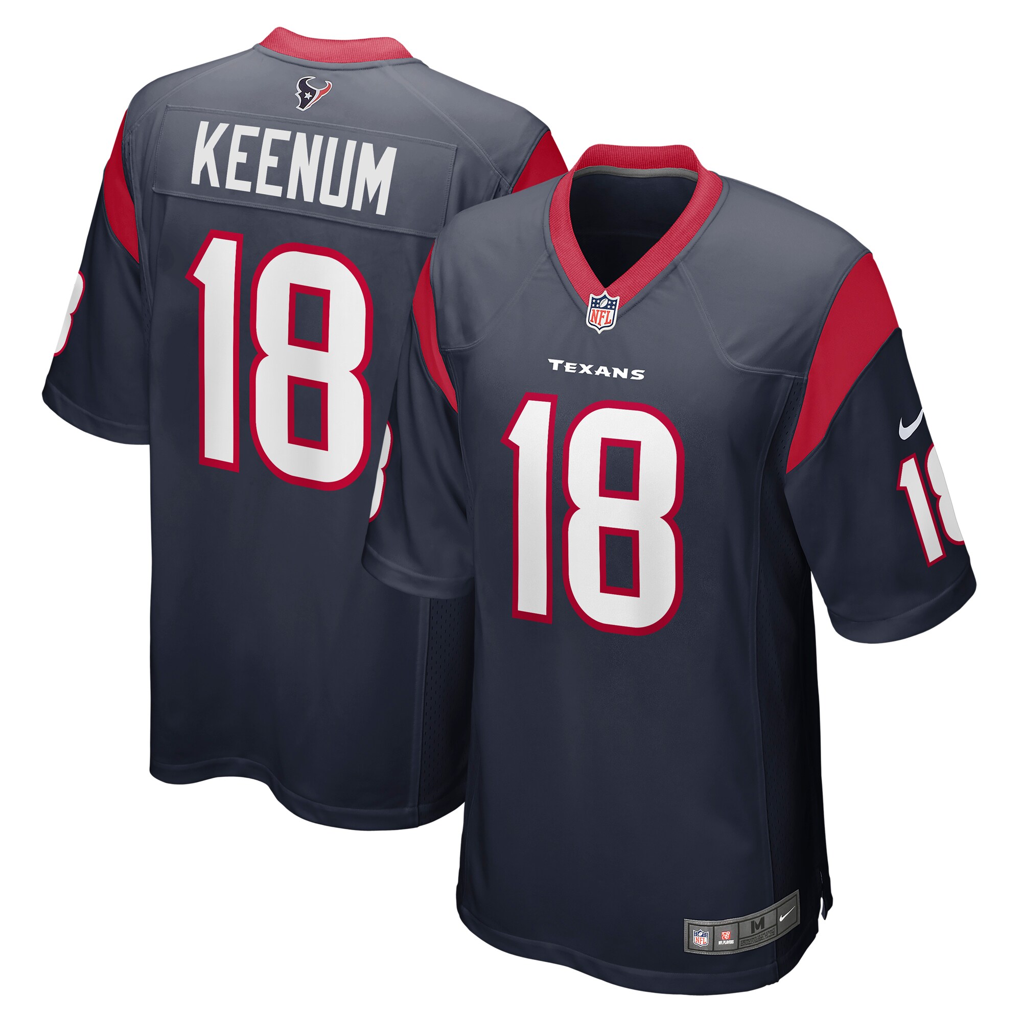 Case Keenum Houston Texans  Team Game Jersey - Navy