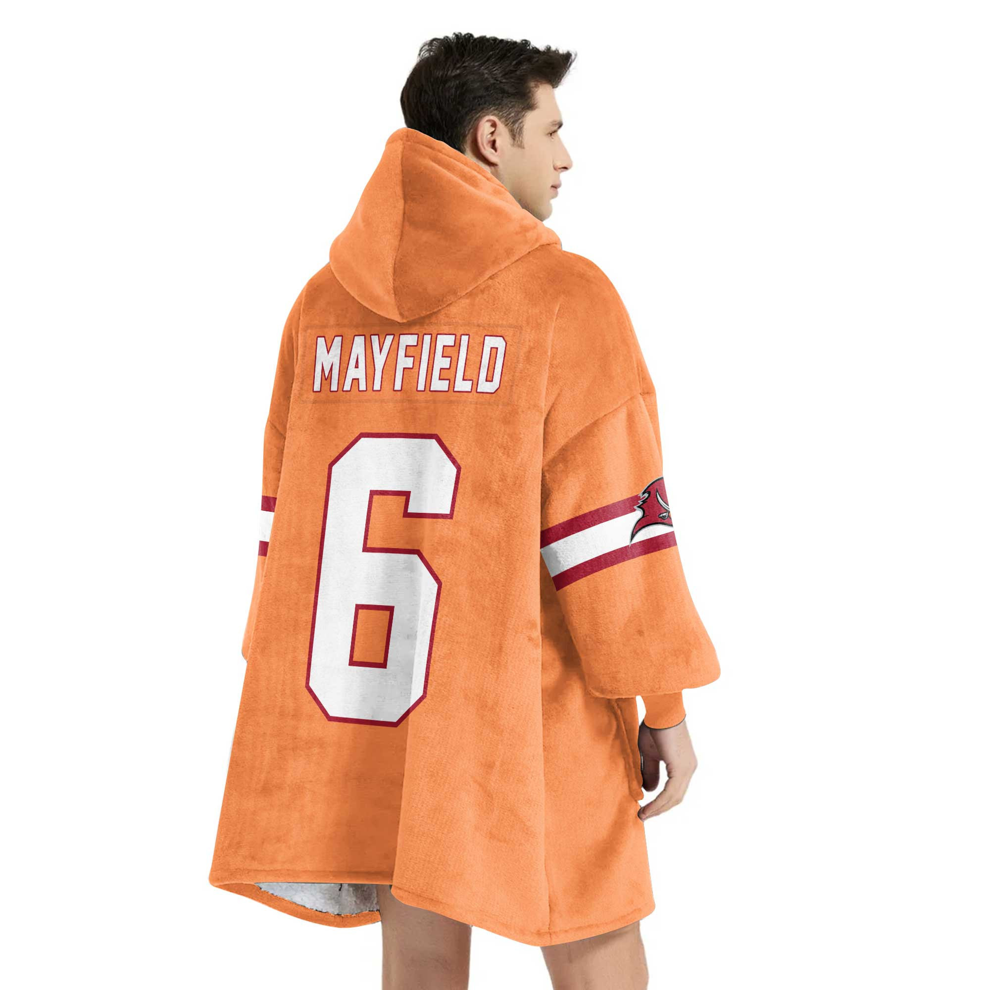 Adult B.M 6 Tampa Bay Football Unisex Blanket Hoodie