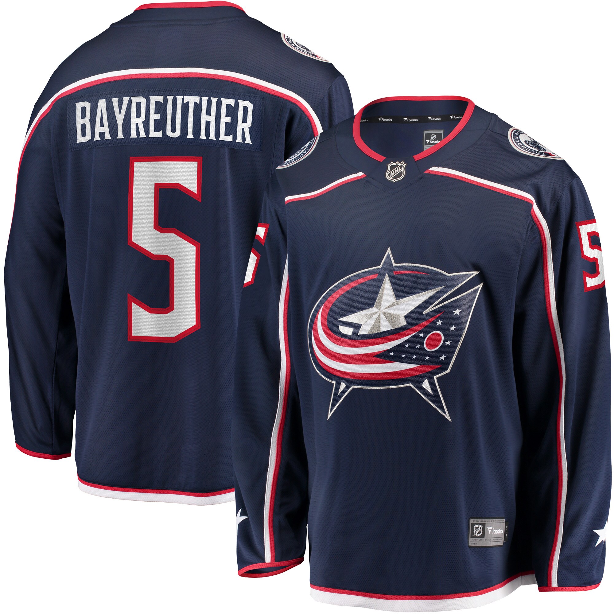 Gavin Bayreuther Columbus Blue Jackets Home Breakaway Player Jersey - Navy
