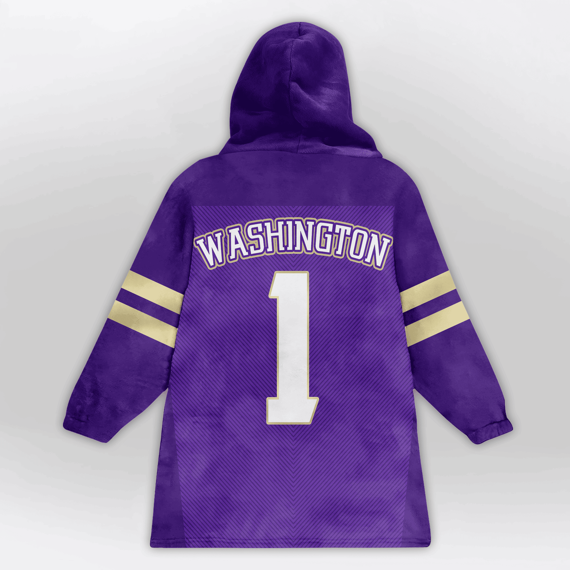 Kid 1 Washington Football Unisex Blanket Hoodie