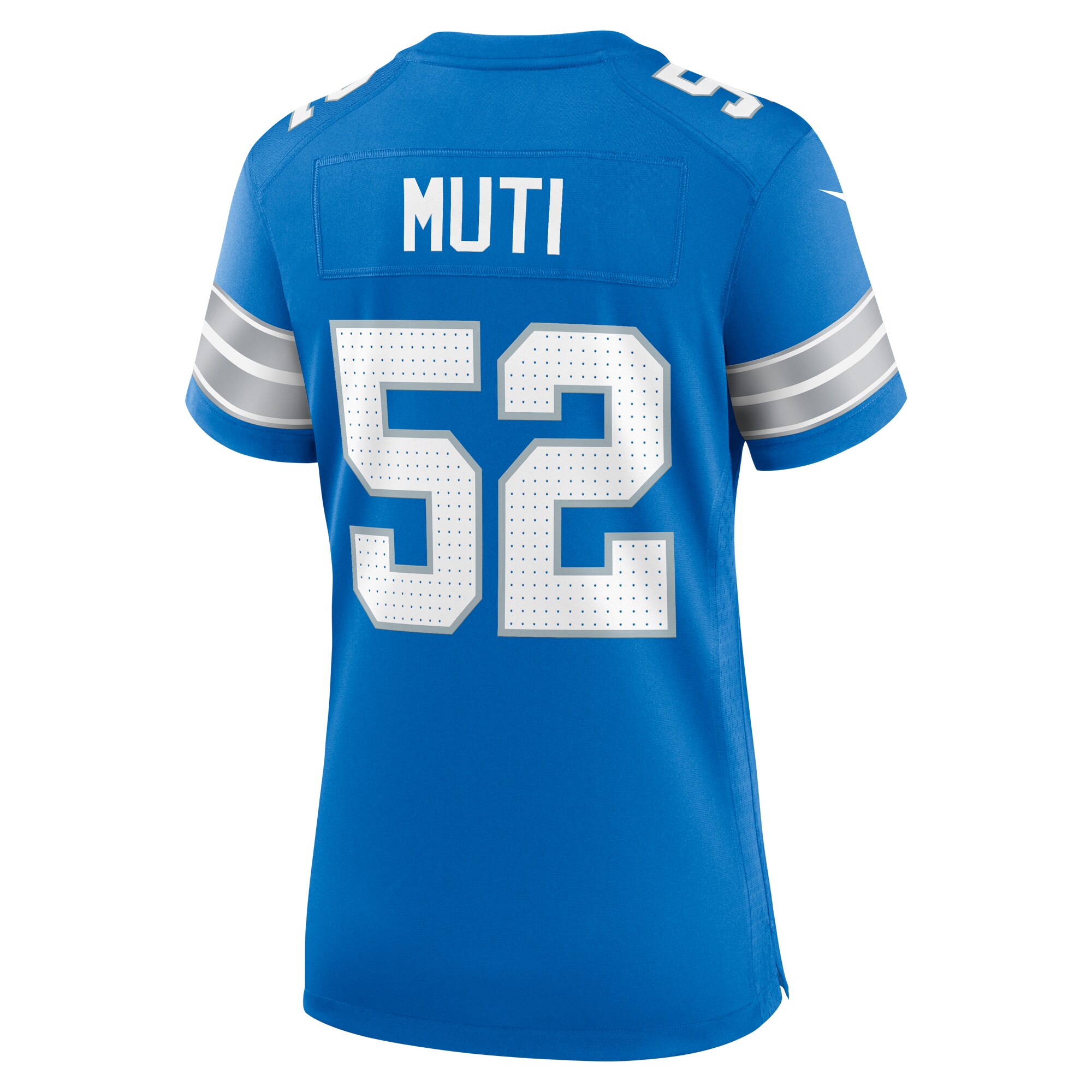 Netane Muti Detroit Lions Women's Game Jersey -  Blue