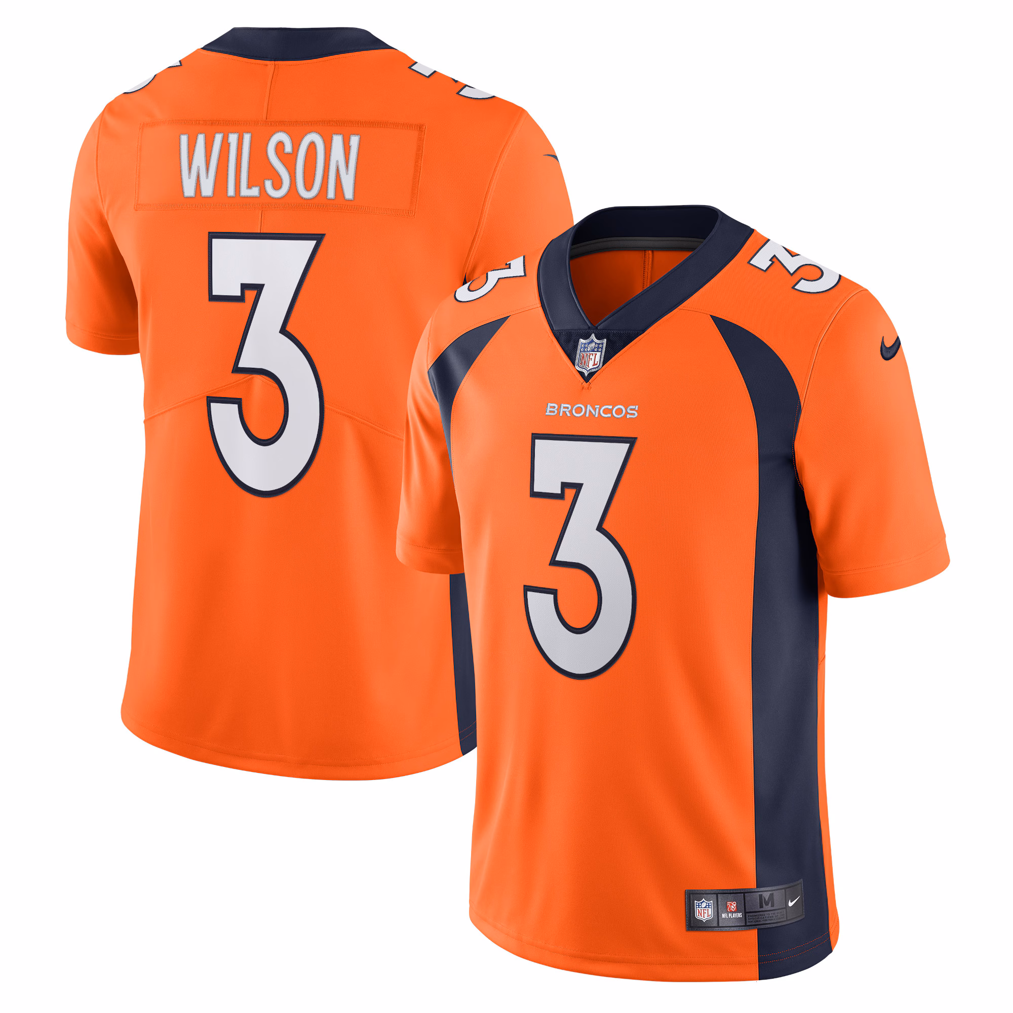Russell Wilson Denver Broncos Team Vapor Limited Jersey - Orange