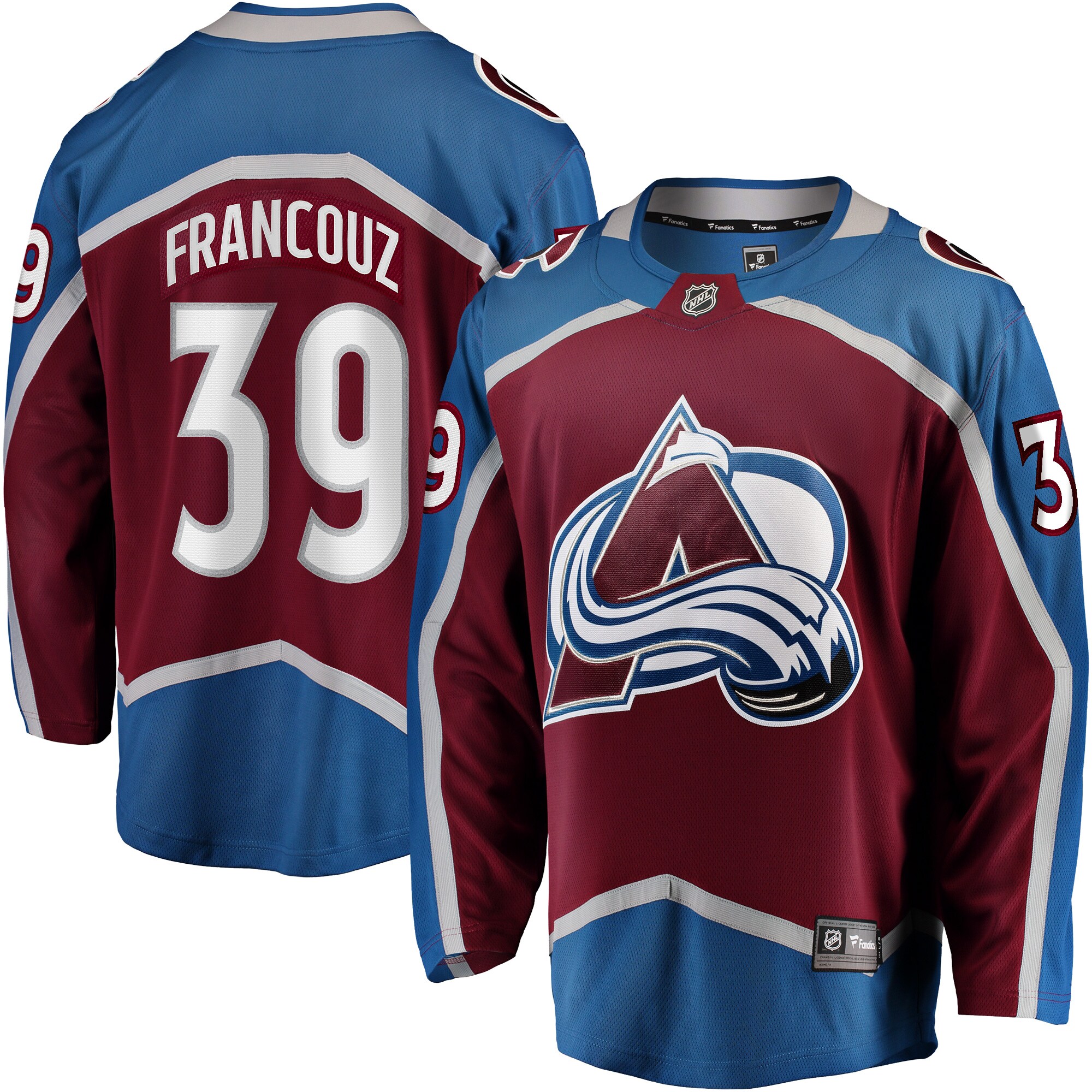 Pavel Francouz Colorado Avalanche Breakaway Player Jersey - Burgundy
