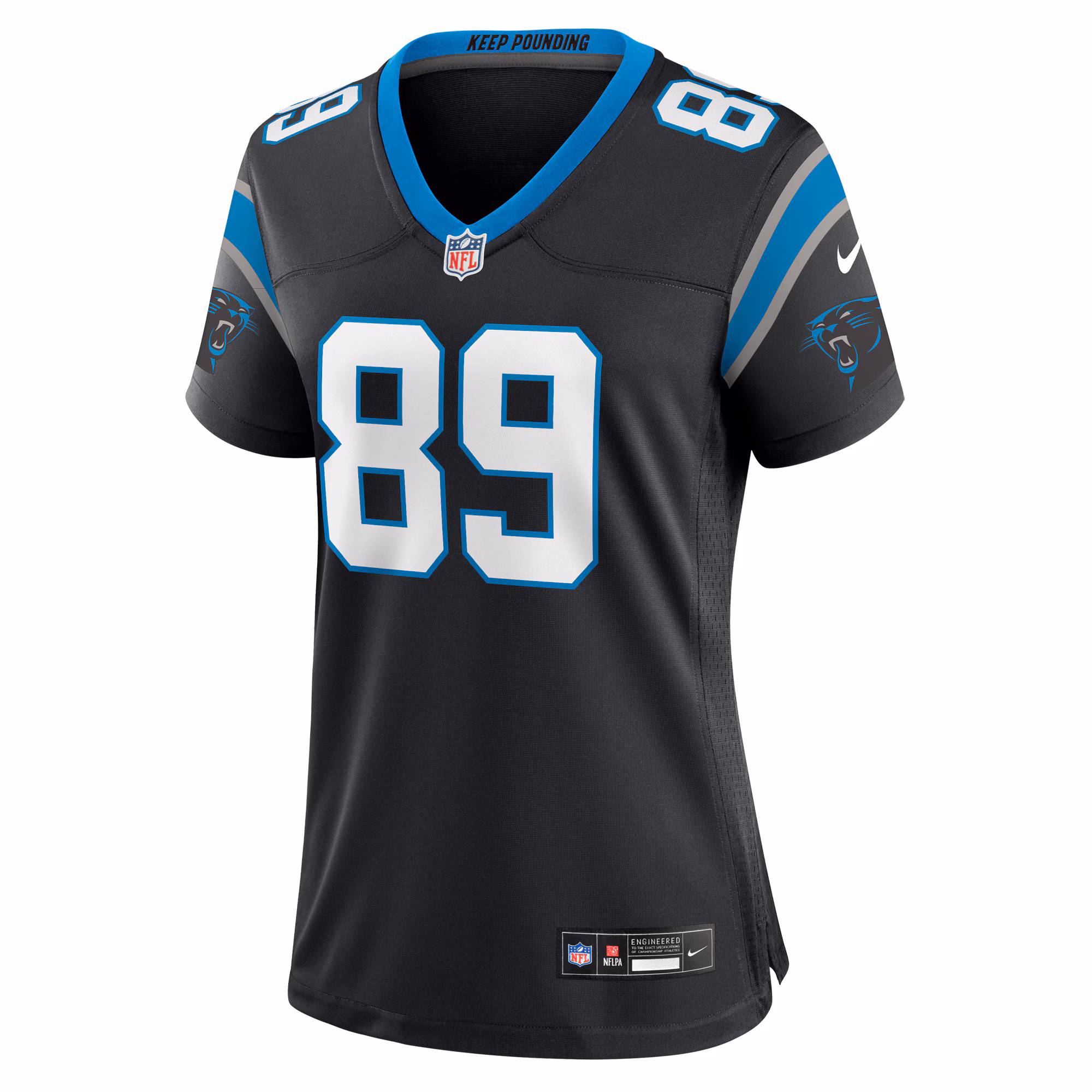 Steve Smith Sr. Carolina Panthers Women's Retired Player Game Jersey - Black