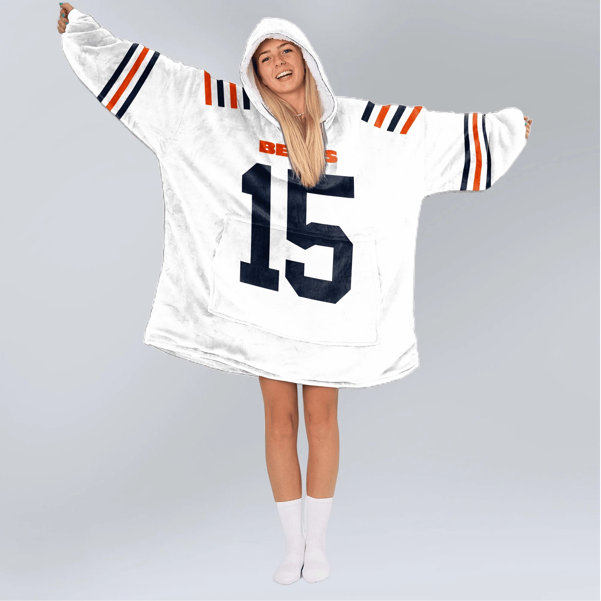 R.O 15 Chicago Football Unisex Blanket Hoodie