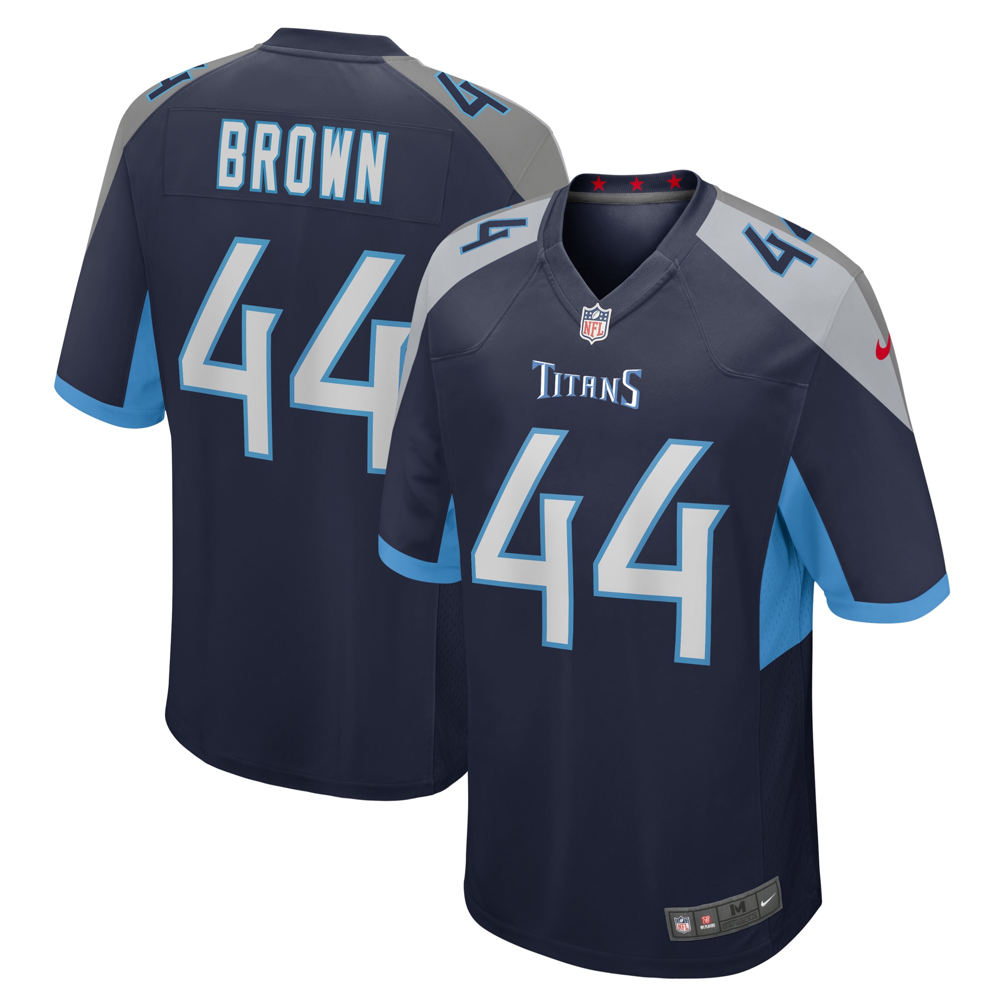 Mike Brown Tennessee Titans  Game Jersey -  Navy