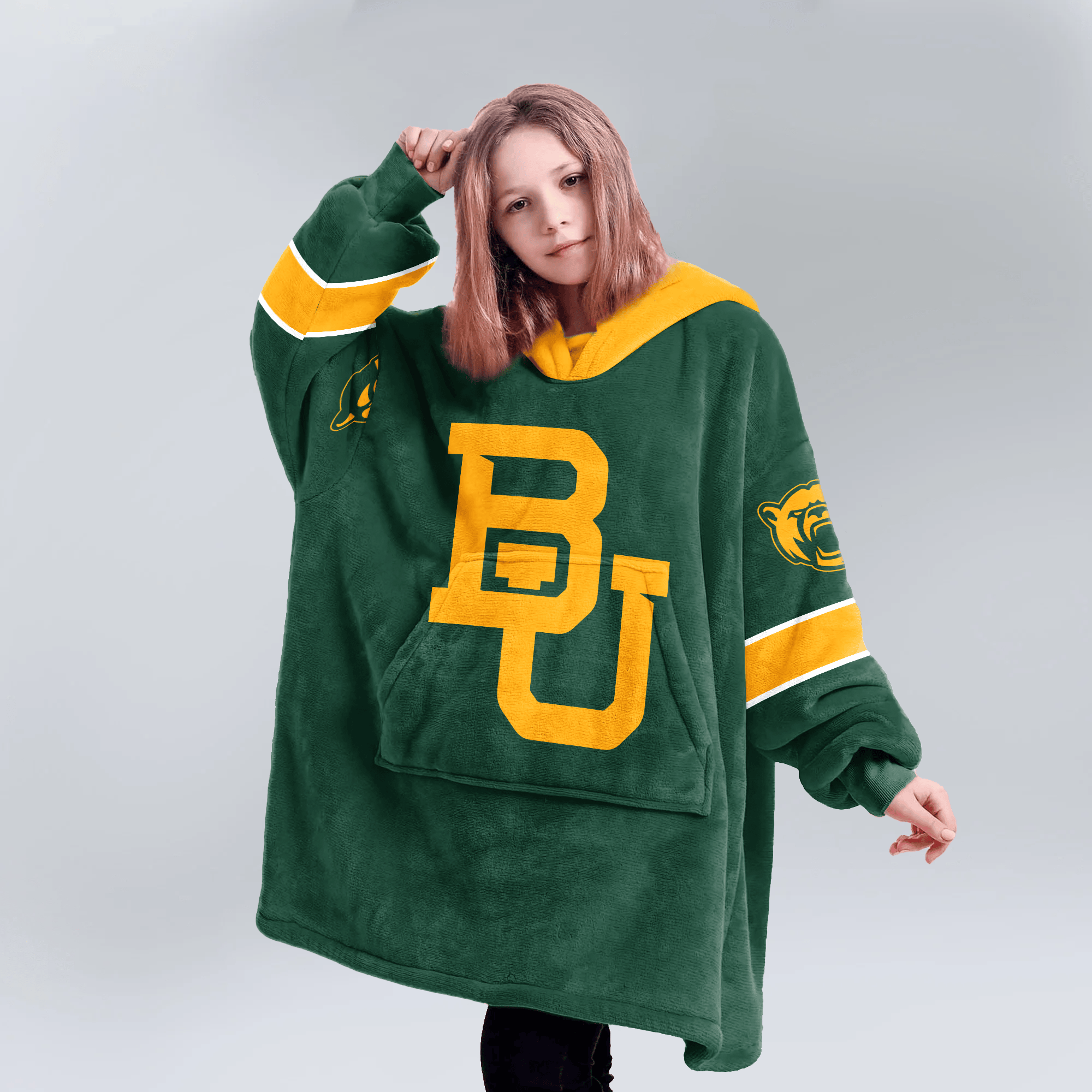 Kid #1 Baylor Football Unisex Blanket Hoodie