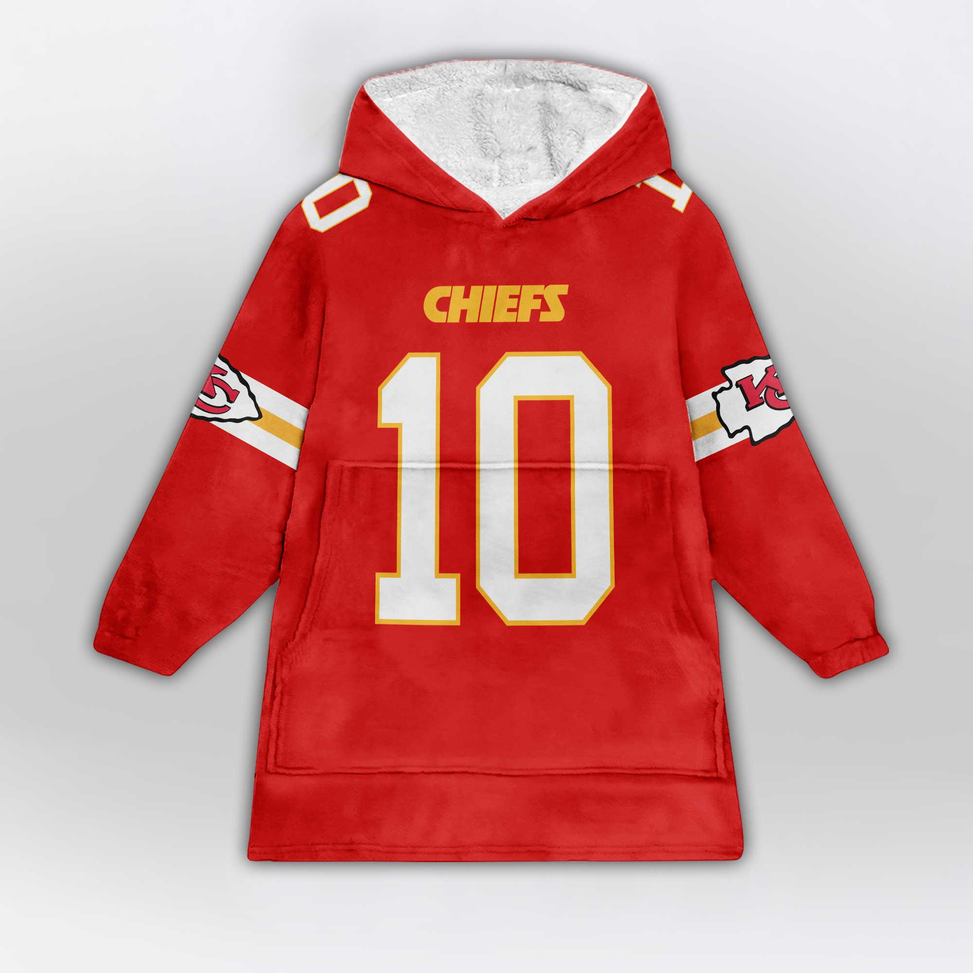 Kid 10 Kansas City Football Unisex Blanket Hoodie