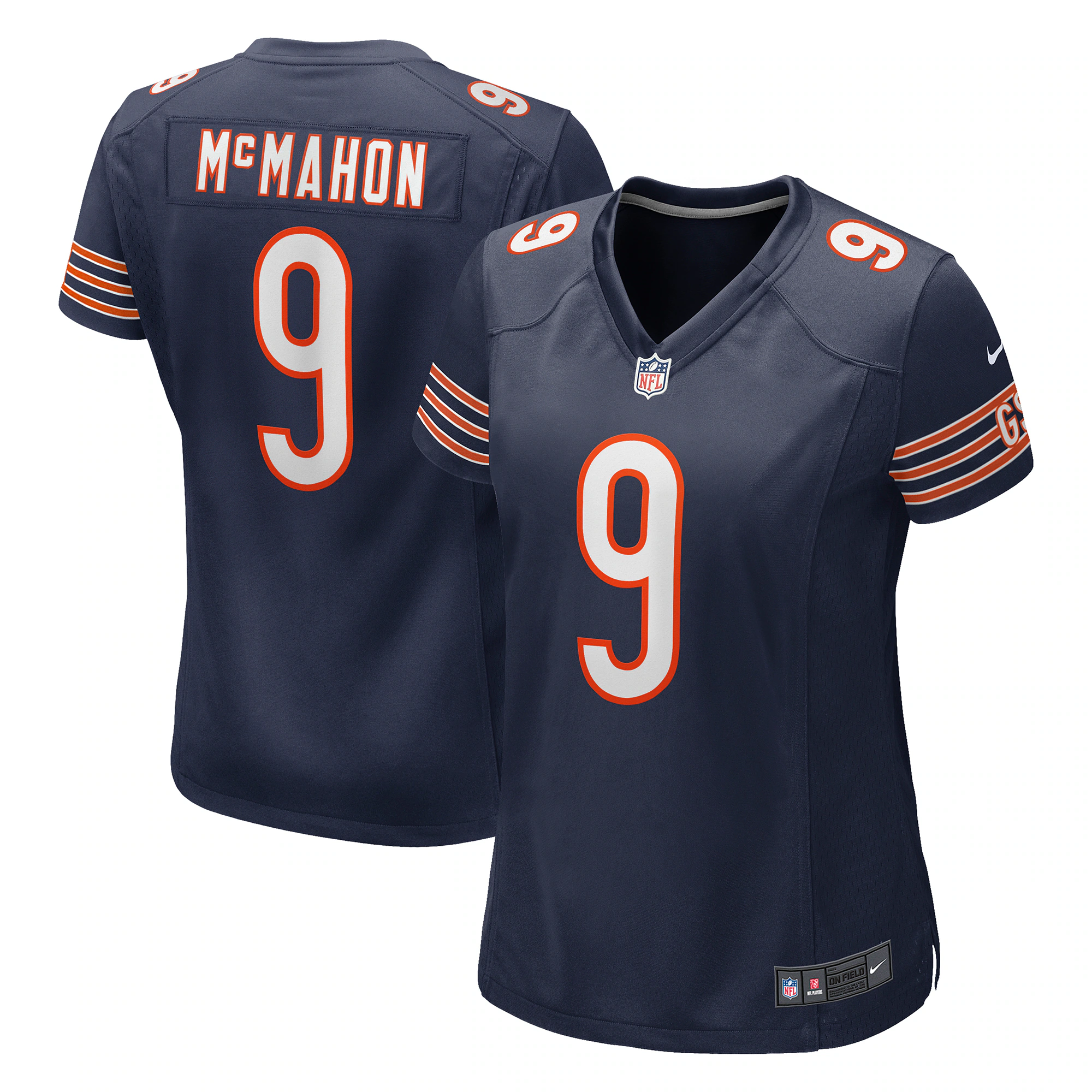 Jim McMahon Chicago Bears Women's Game Retired Player Jersey - Navy