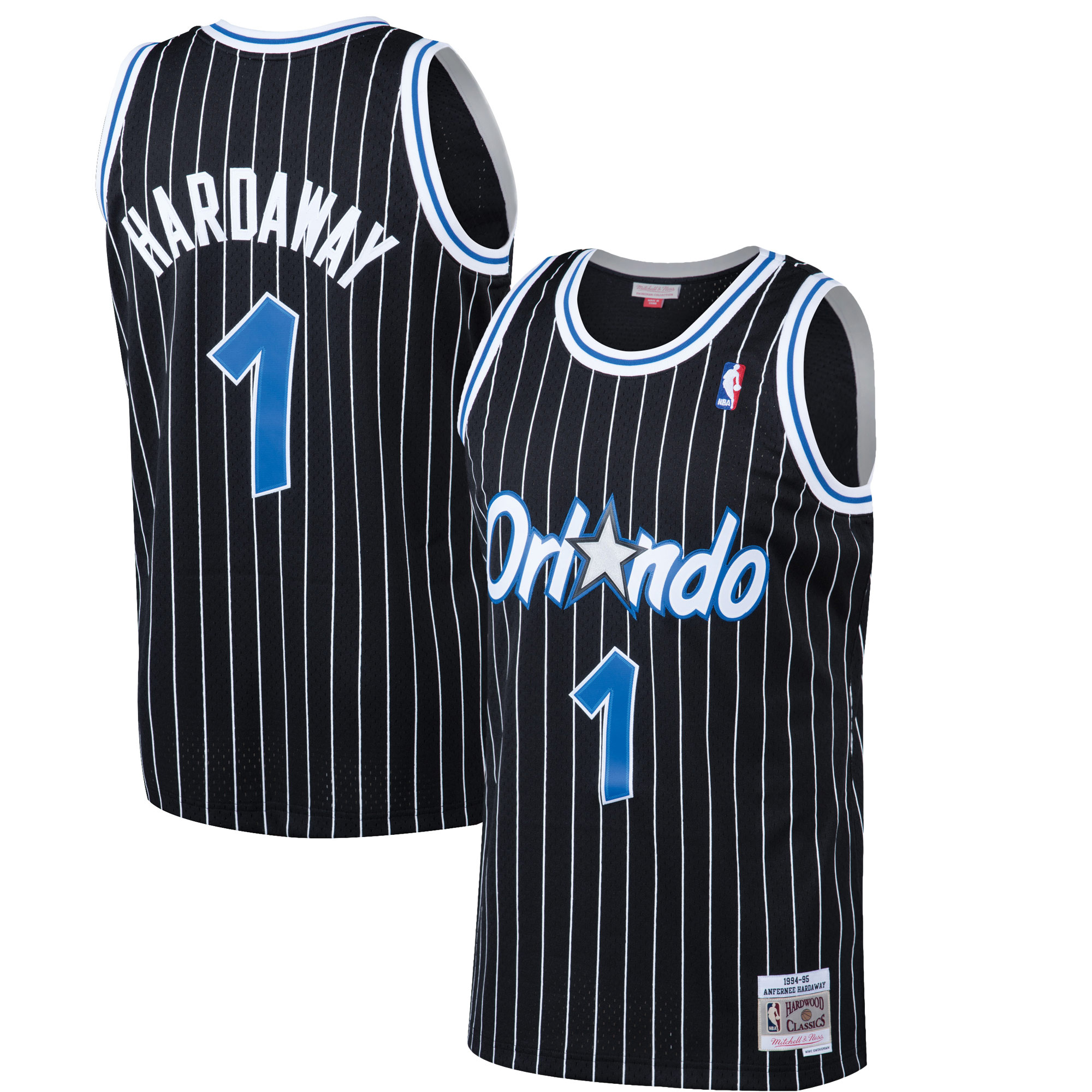 Penny Hardaway Orlando Magic Mitchell & Ness 1994/95 Hardwood Classics Swingman Jersey - Black
