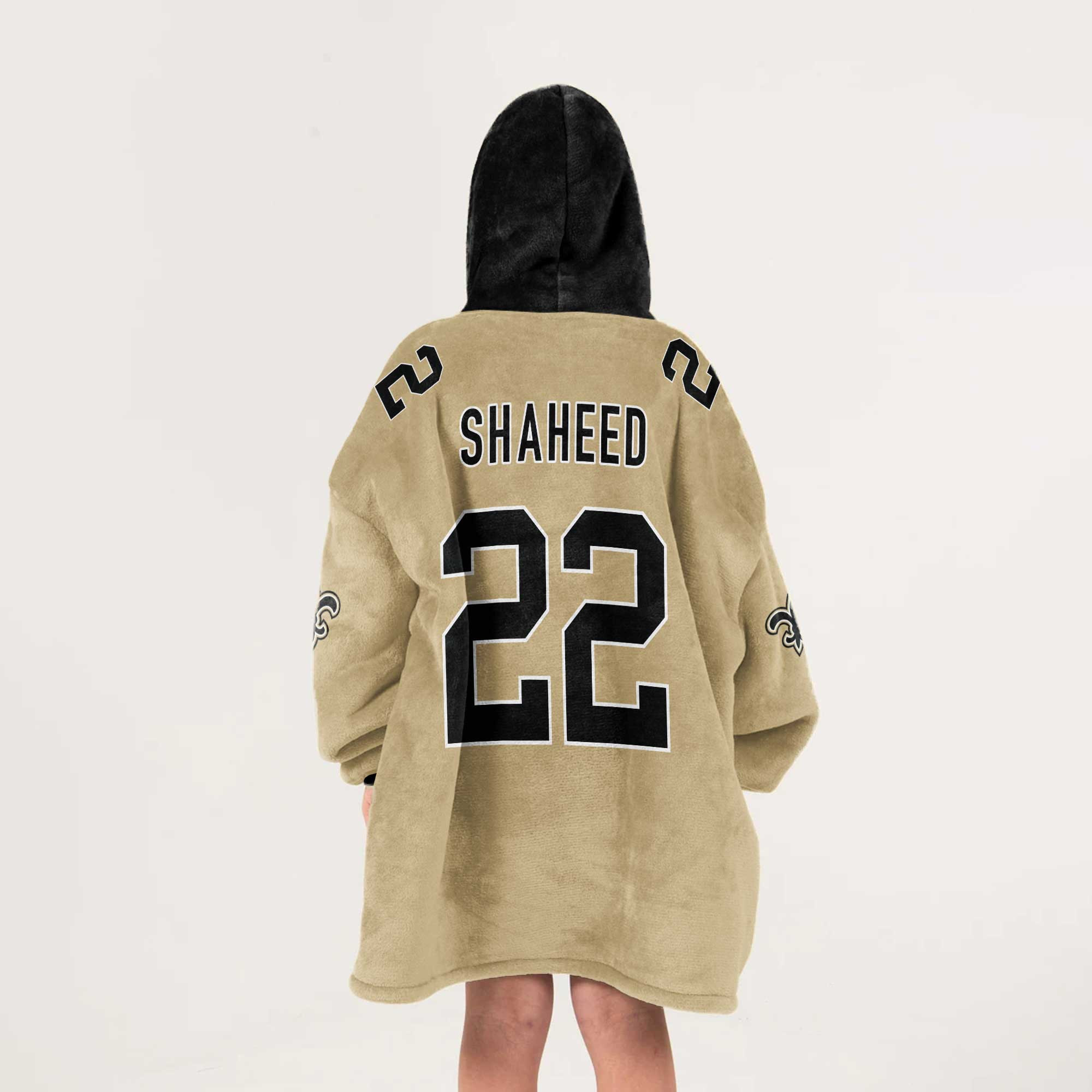 Kid R.S 22 New Orleans Football Unisex Blanket Hoodie