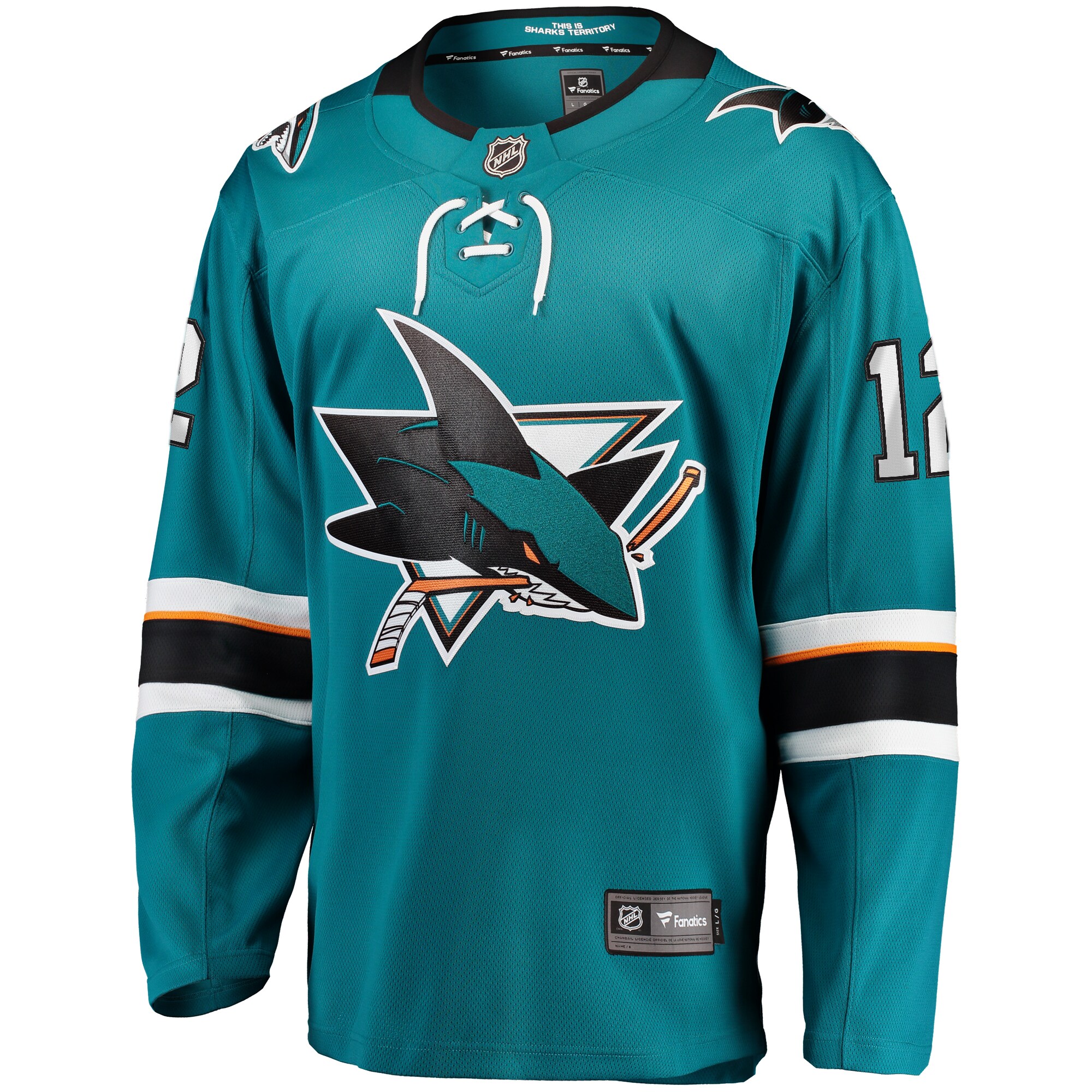 Patrick Marleau San Jose Sharks Replica Player Jersey - Teal