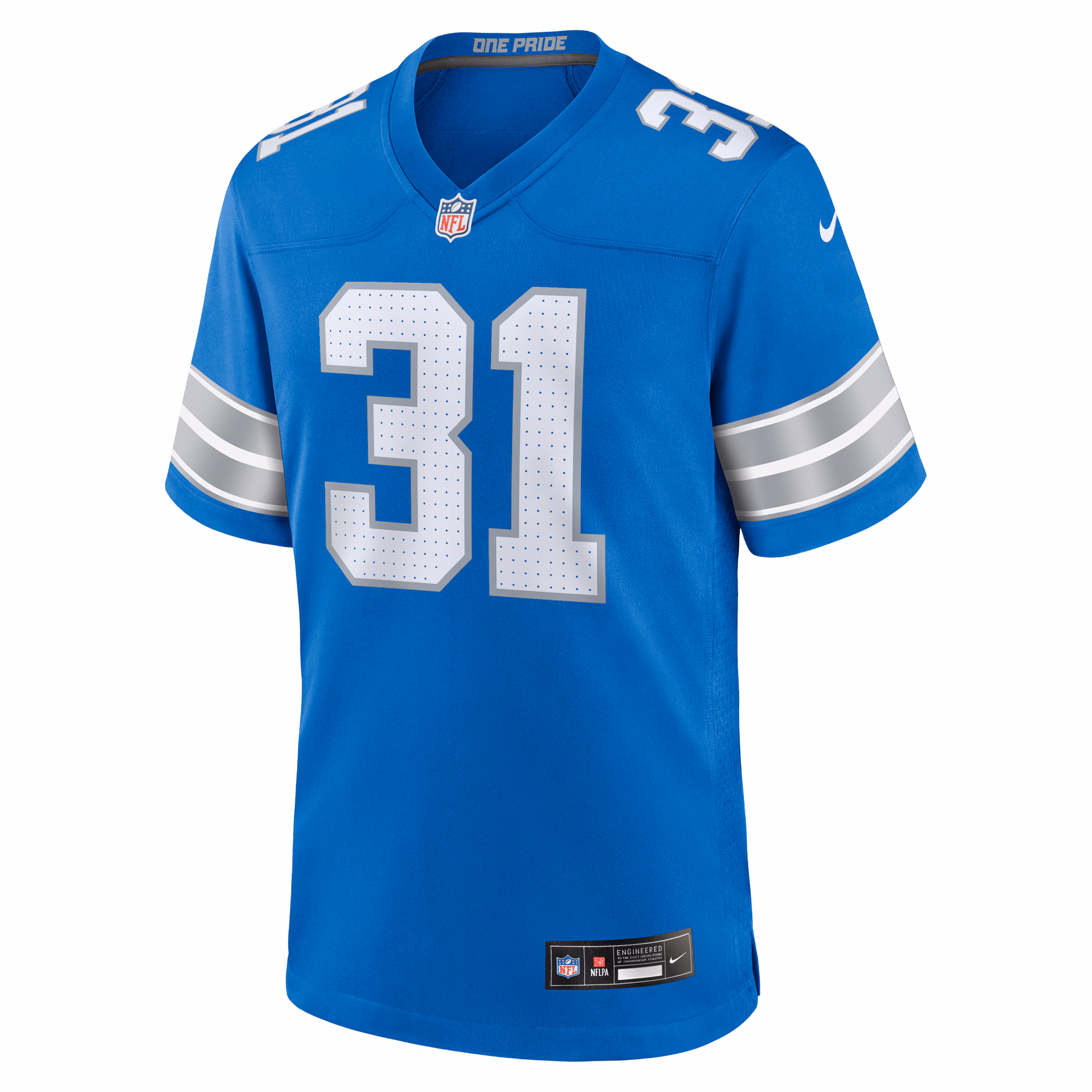 Kerby Joseph Detroit Lions Team Game Jersey -  Blue