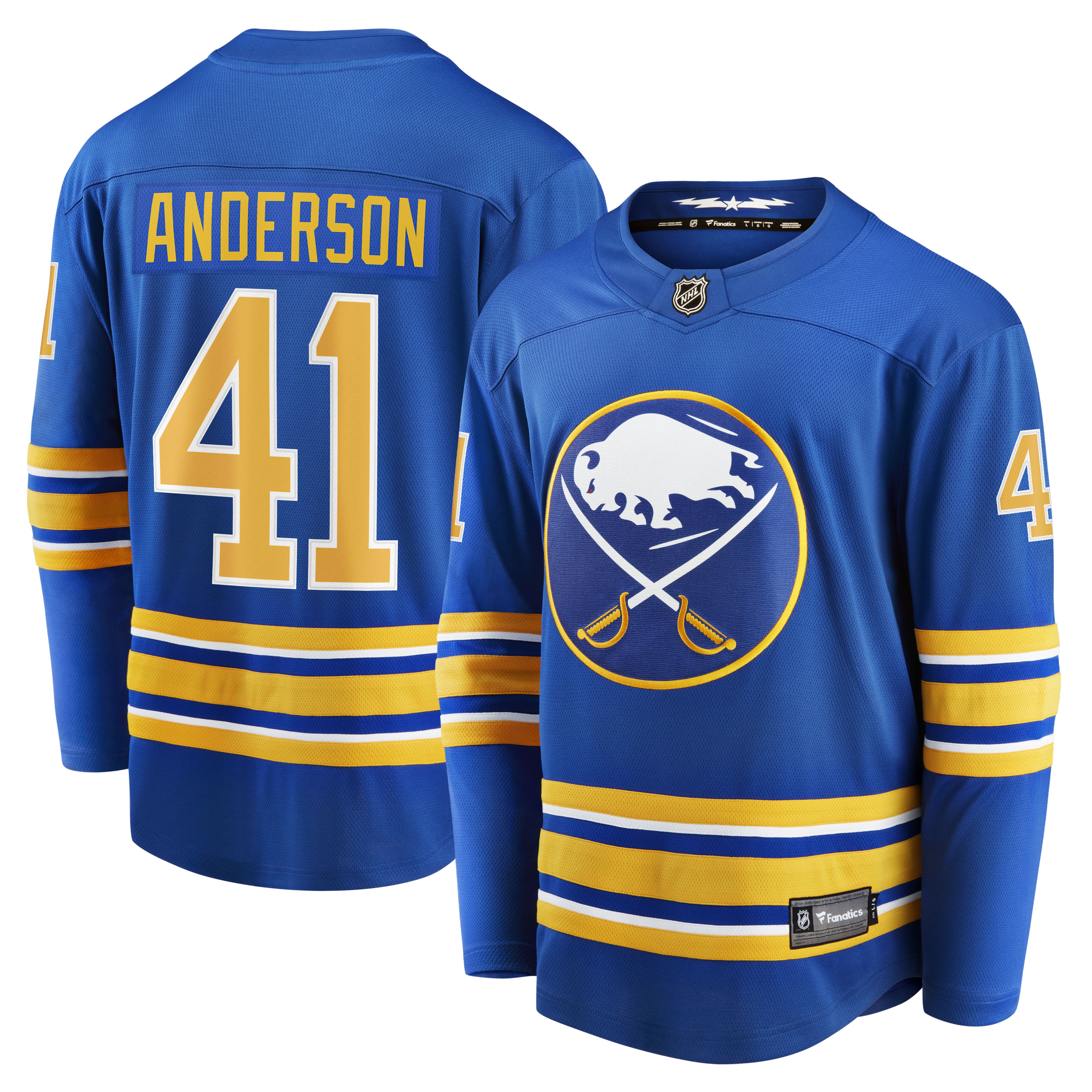 Craig Anderson Buffalo Sabres Home Breakaway Player Jersey - Royal