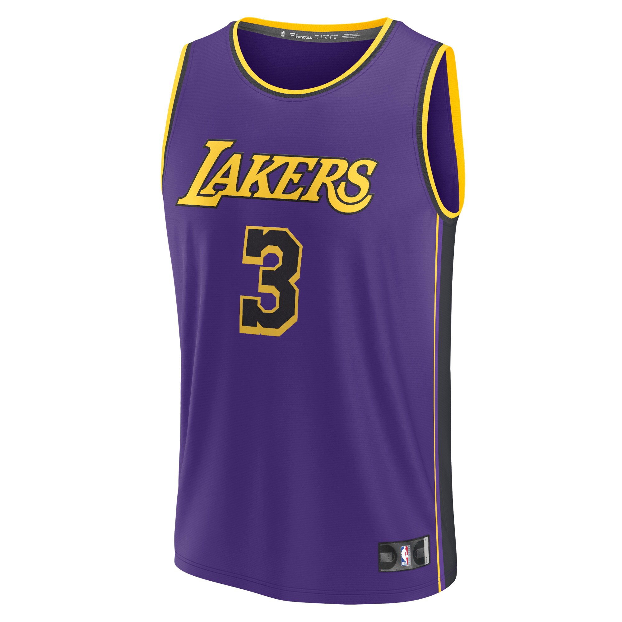 Anthony Davis Los Angeles Lakers  Fast Break Replica Player Jersey - Statement Edition - Purple