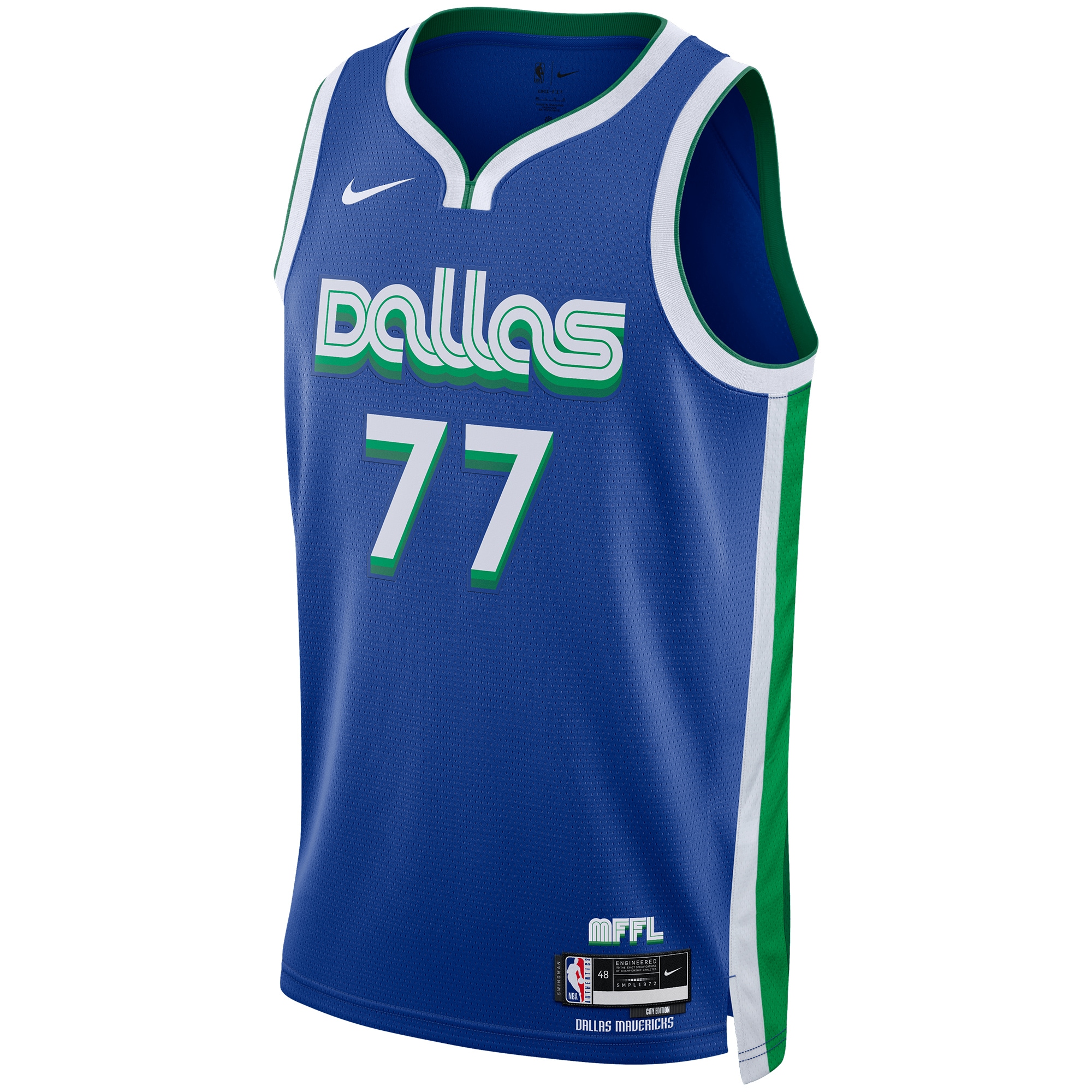 Luka Doncic Dallas Mavericks Unisex 2022/23 Swingman Jersey - City Edition - Blue