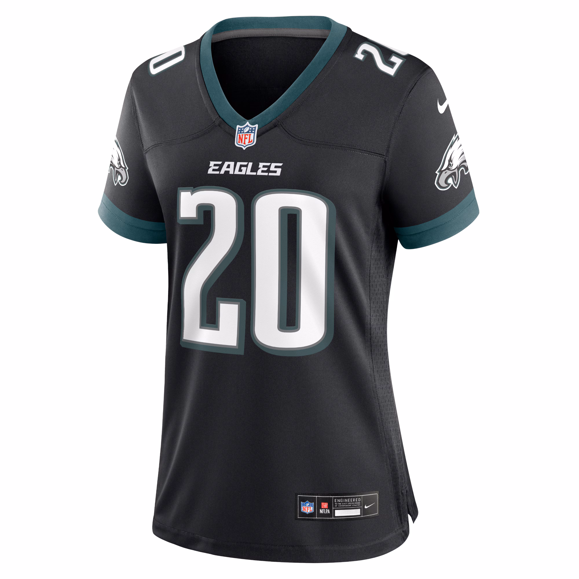 Brian Dawkins Philadelphia Eagles Women's Alternate Game Jersey - Black