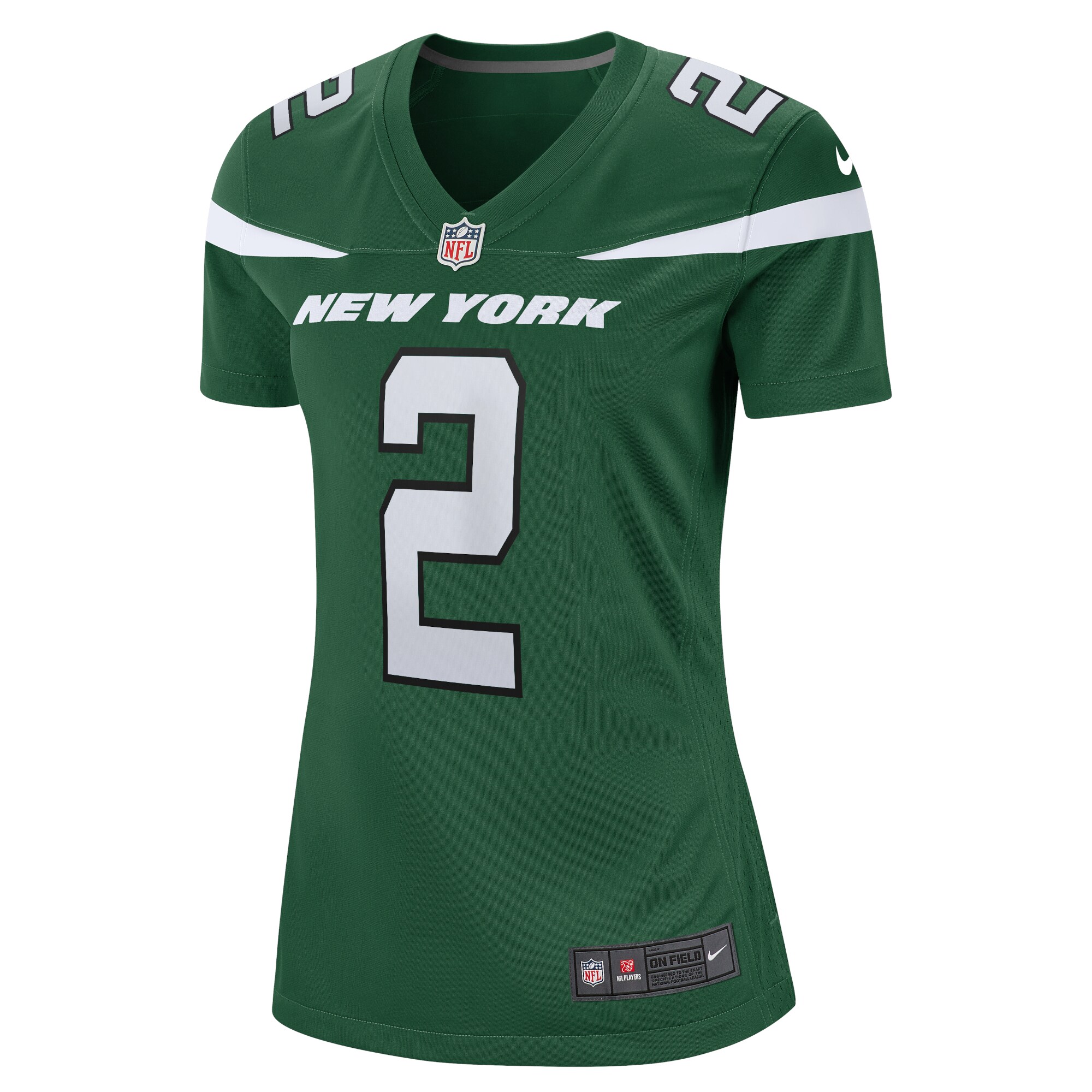 Zach Wilson New York Jets  Women's 2021 NFL Draft First Round Pick Game Jersey - Gotham Green
