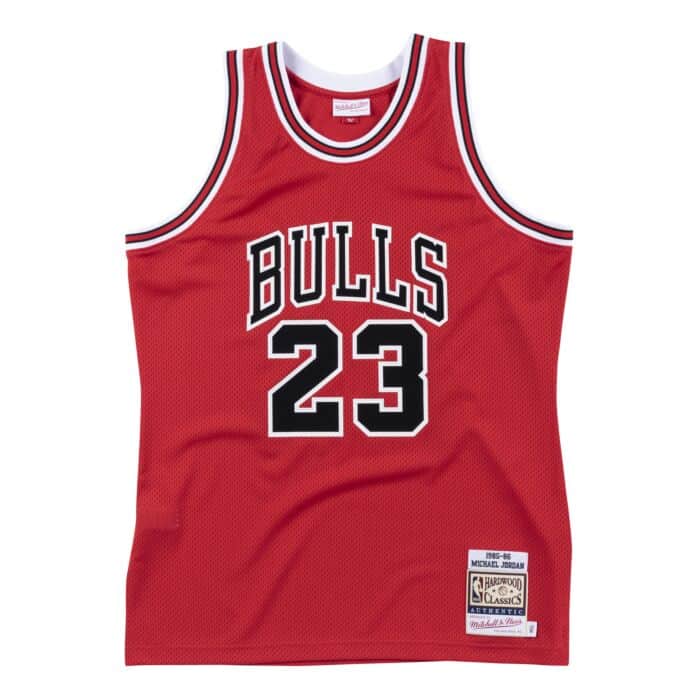 Authentic Jersey Chicago Bulls 1985-86 Michael