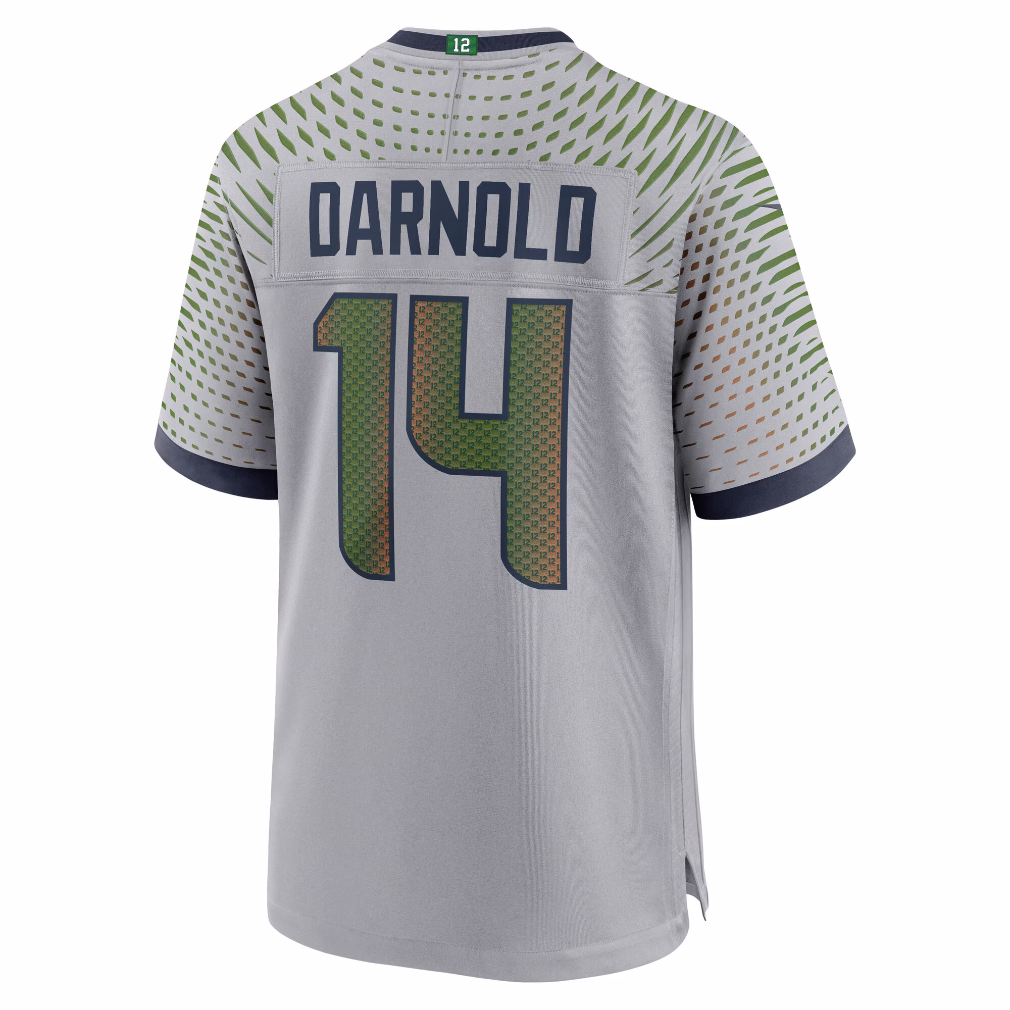 Sam Darnold #14 Seattle Seahawks 2025 Rivalries Collection Game Jersey - Wolf Gray