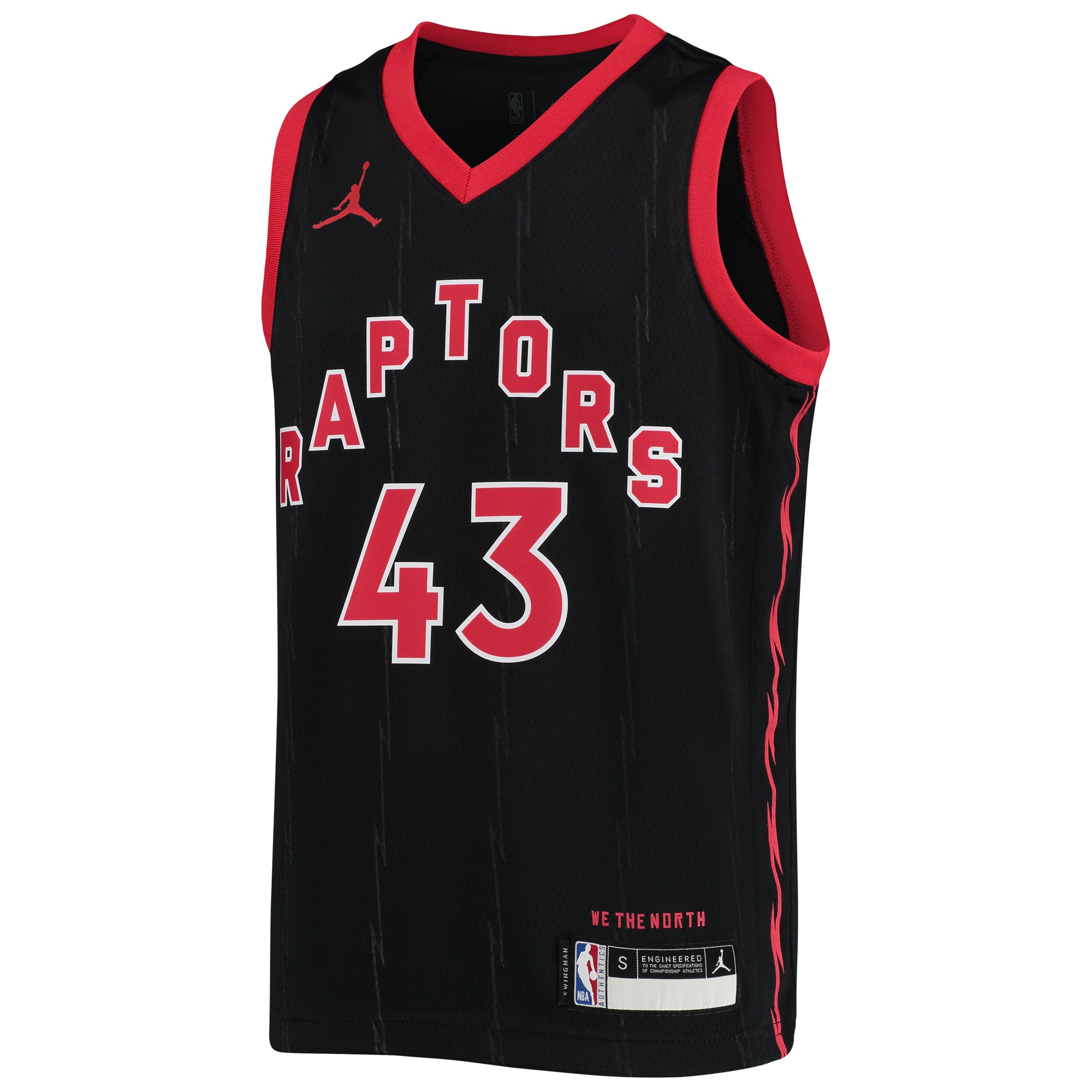 Pascal Siakam Toronto Raptors  Youth 2020/21 Swingman Jersey - Statement Edition - Black