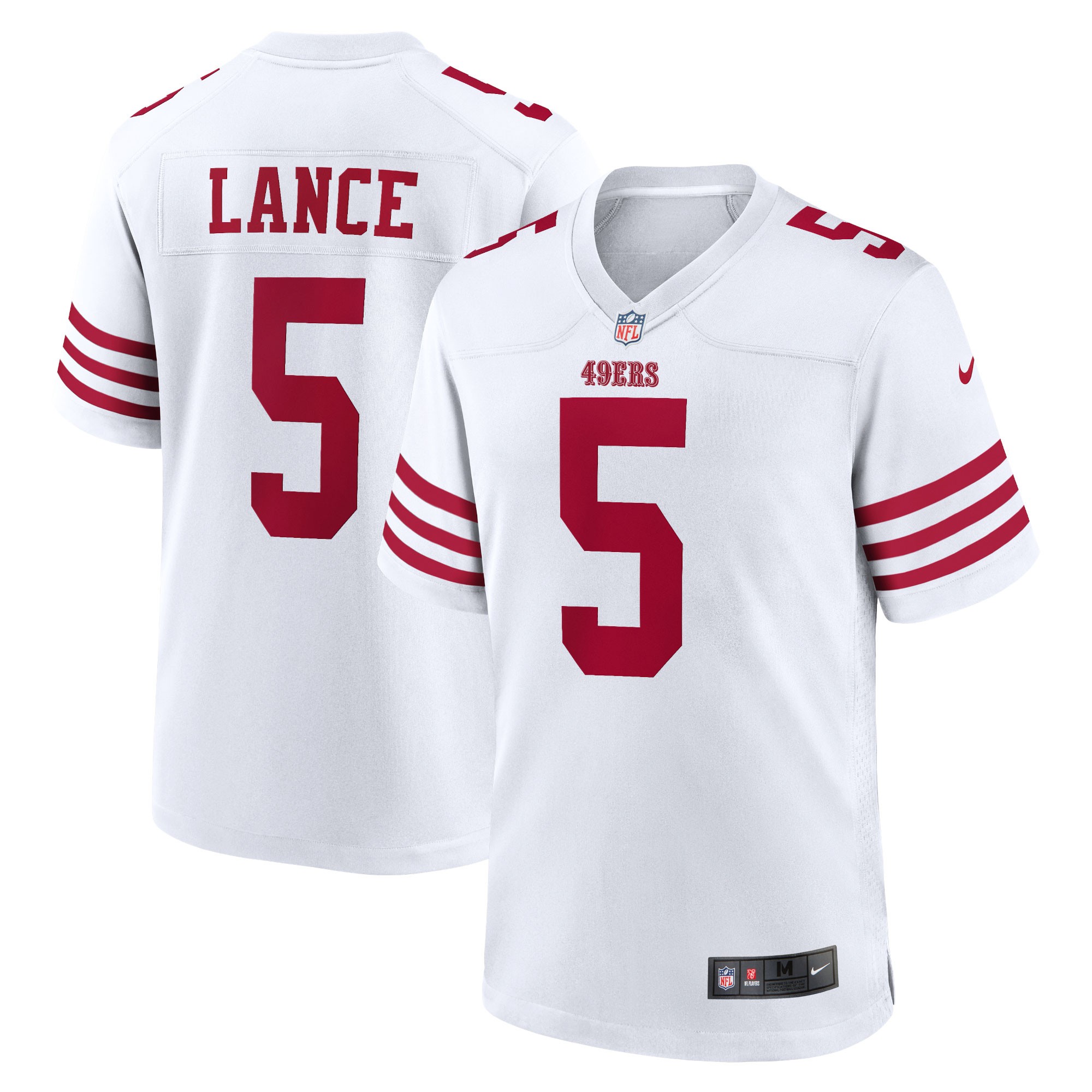 Trey Lance San Francisco 49ers  Team Game Jersey - White