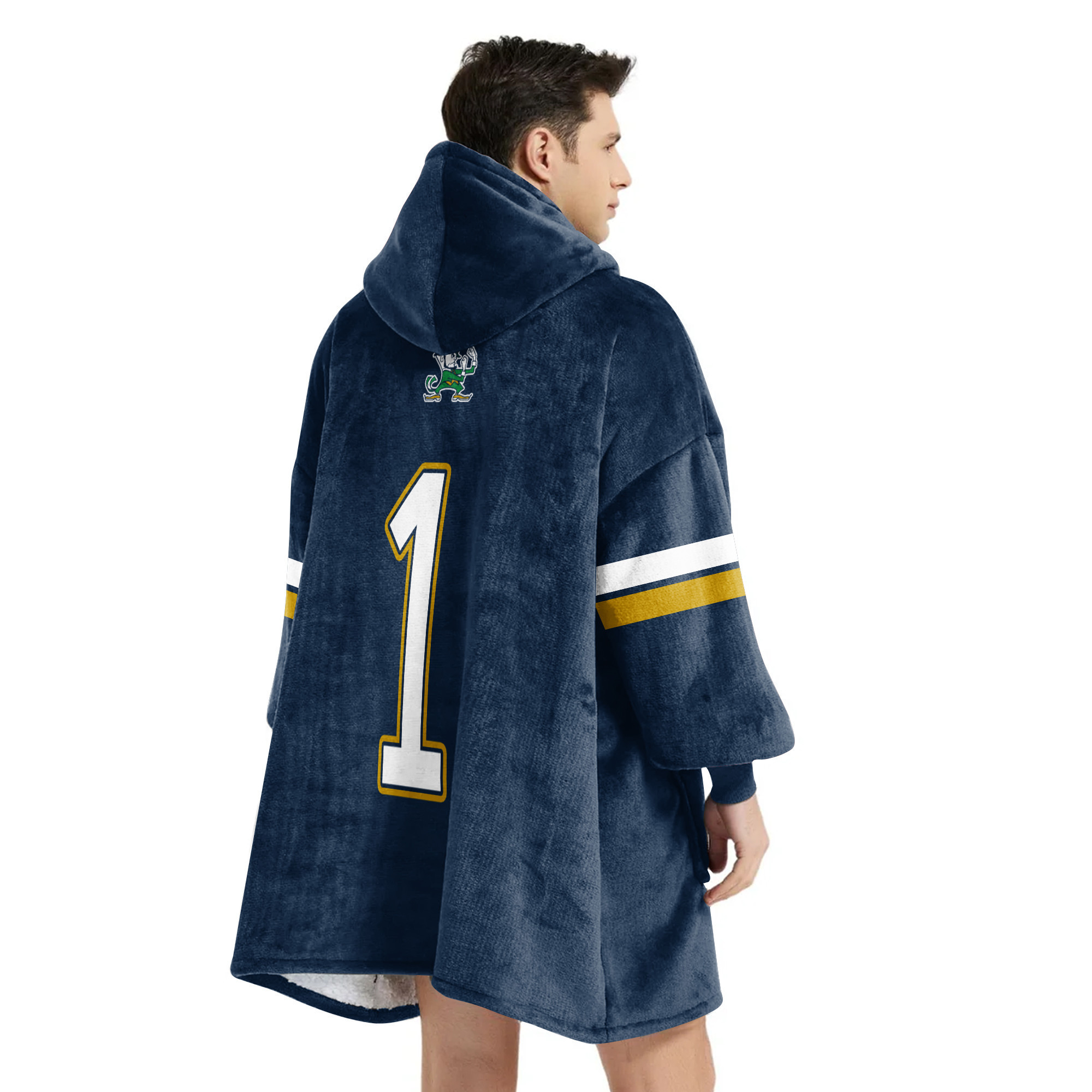 1 Notre Dame Football Unisex Blanket Hoodie