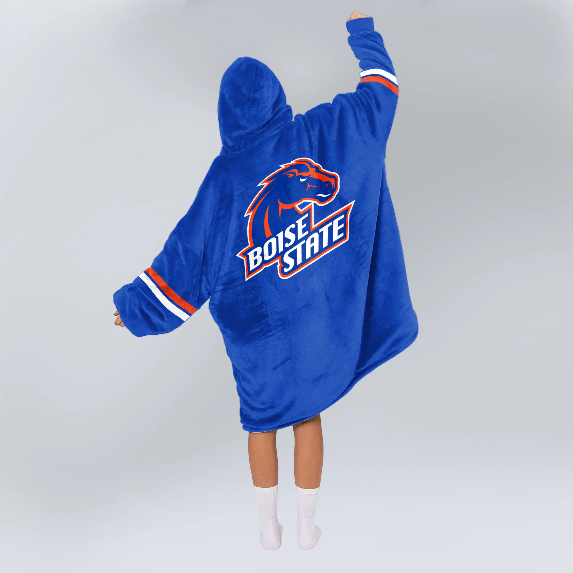 Adult Boise State Football Unisex Blanket Hoodie