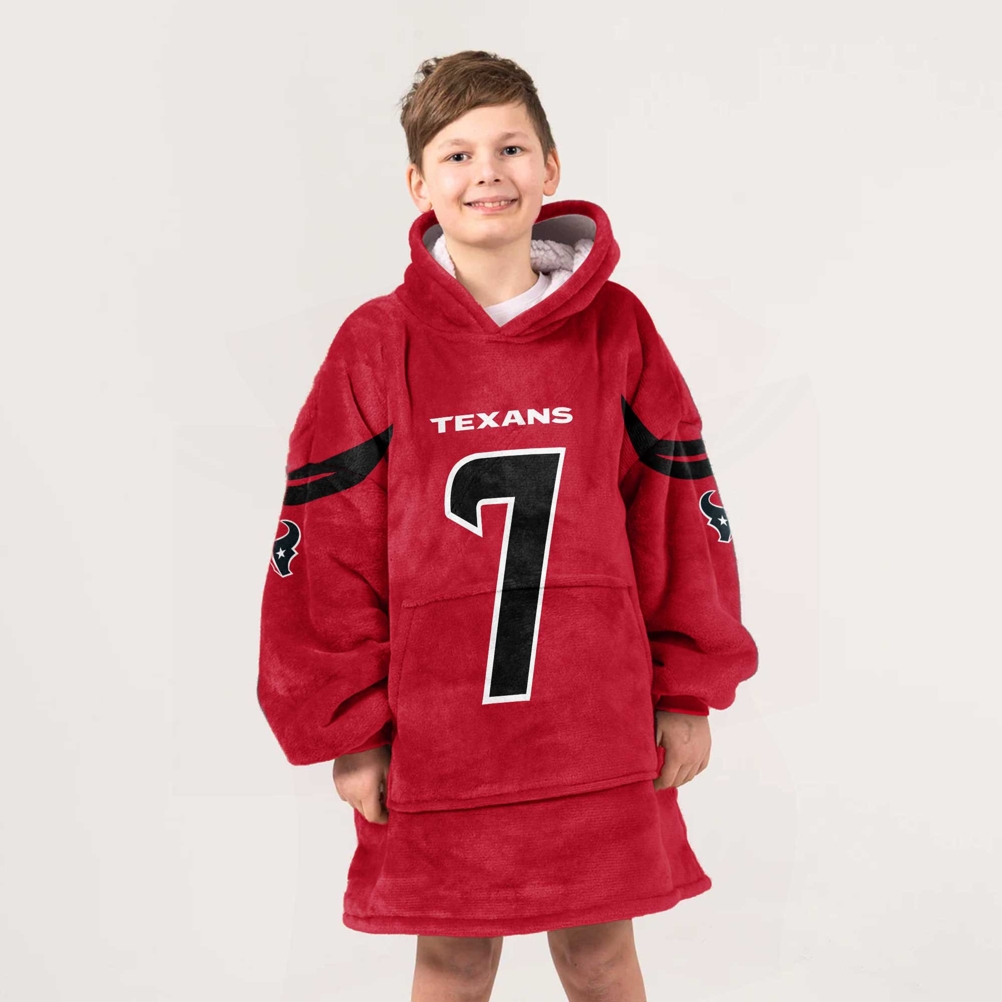 Adult C.S 7 Houston Football Unisex Blanket Hoodie