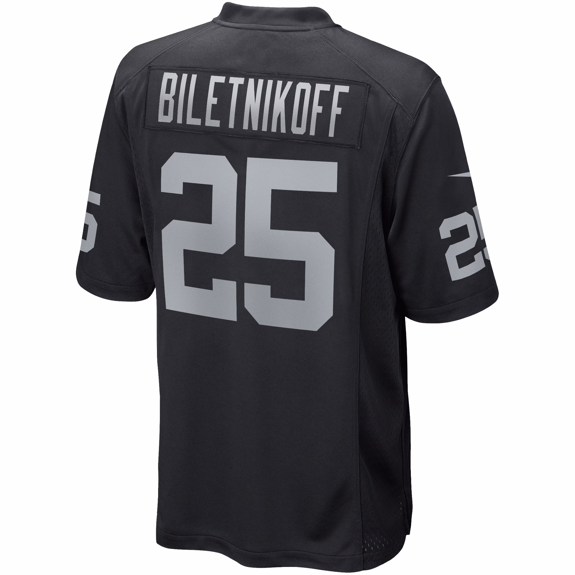 Fred Biletnikoff Las Vegas Raiders Game Retired Player Jersey - Black