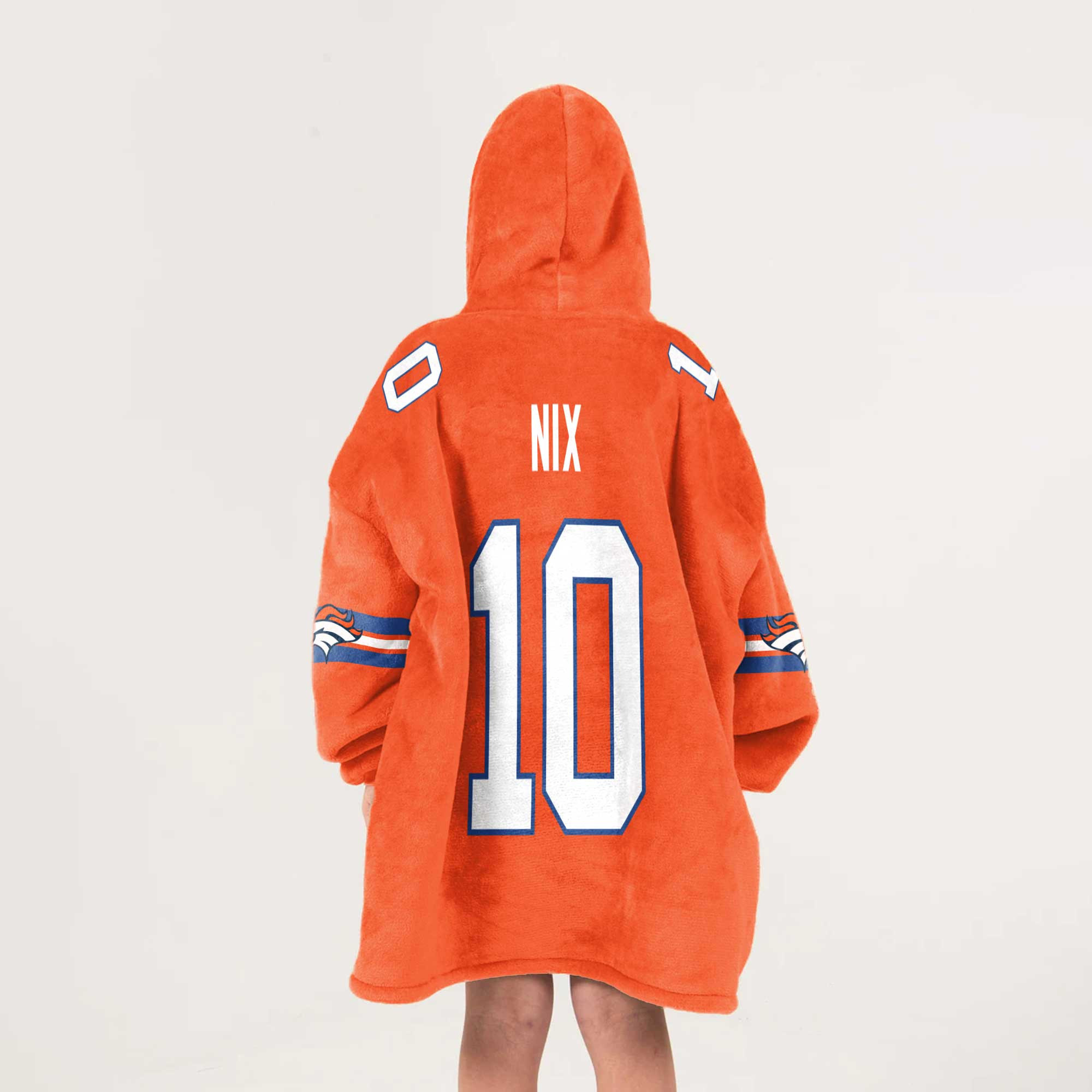 She Loves The D Denver Football Unisex Blanket Hoodie