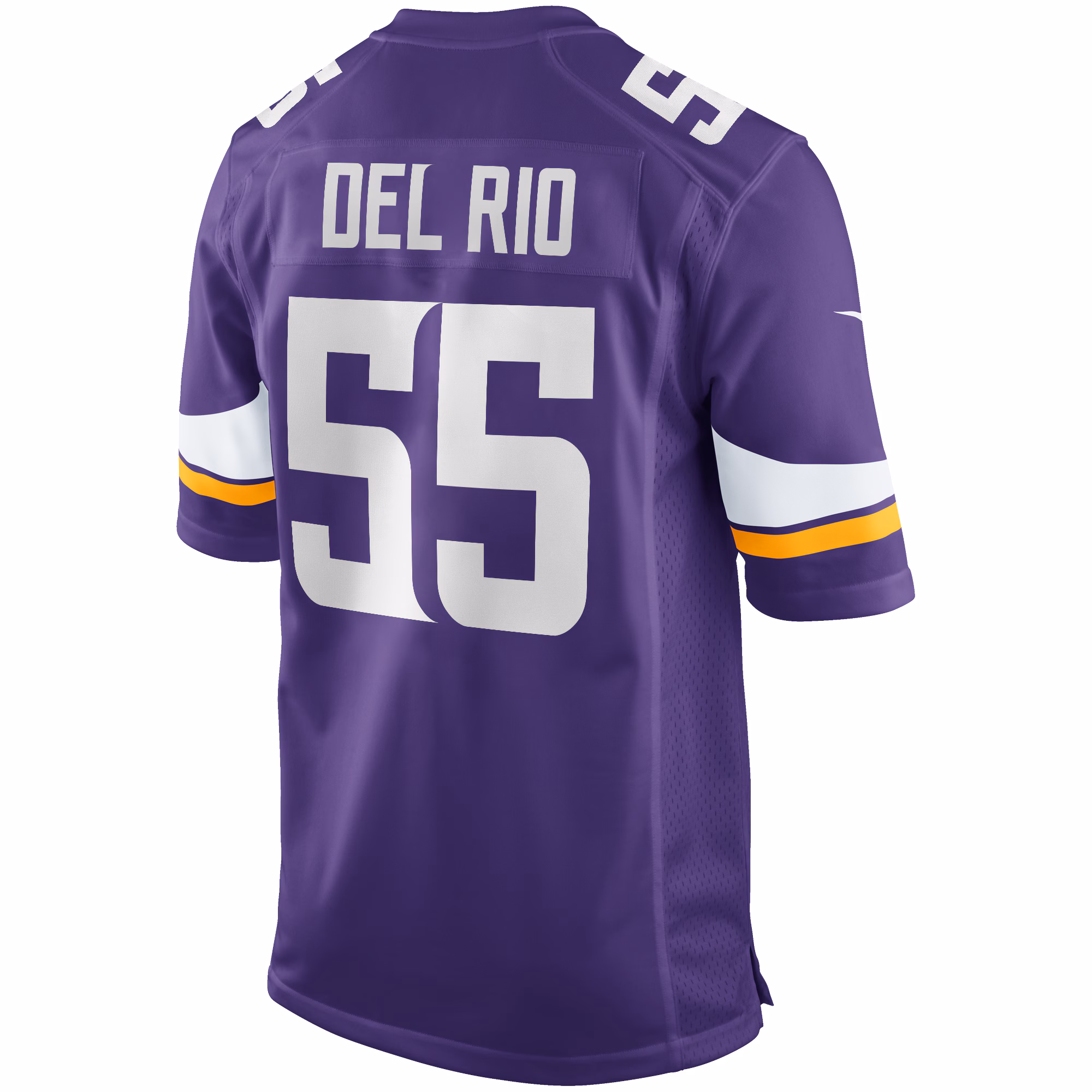 Jack Del Rio Minnesota Vikings Game Retired Player Jersey - Purple
