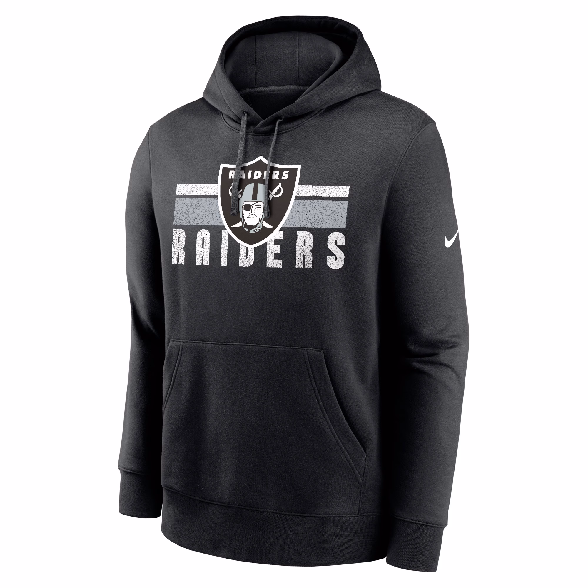 Las Vegas Raiders Club Fleece Pullover Hoodie - Black