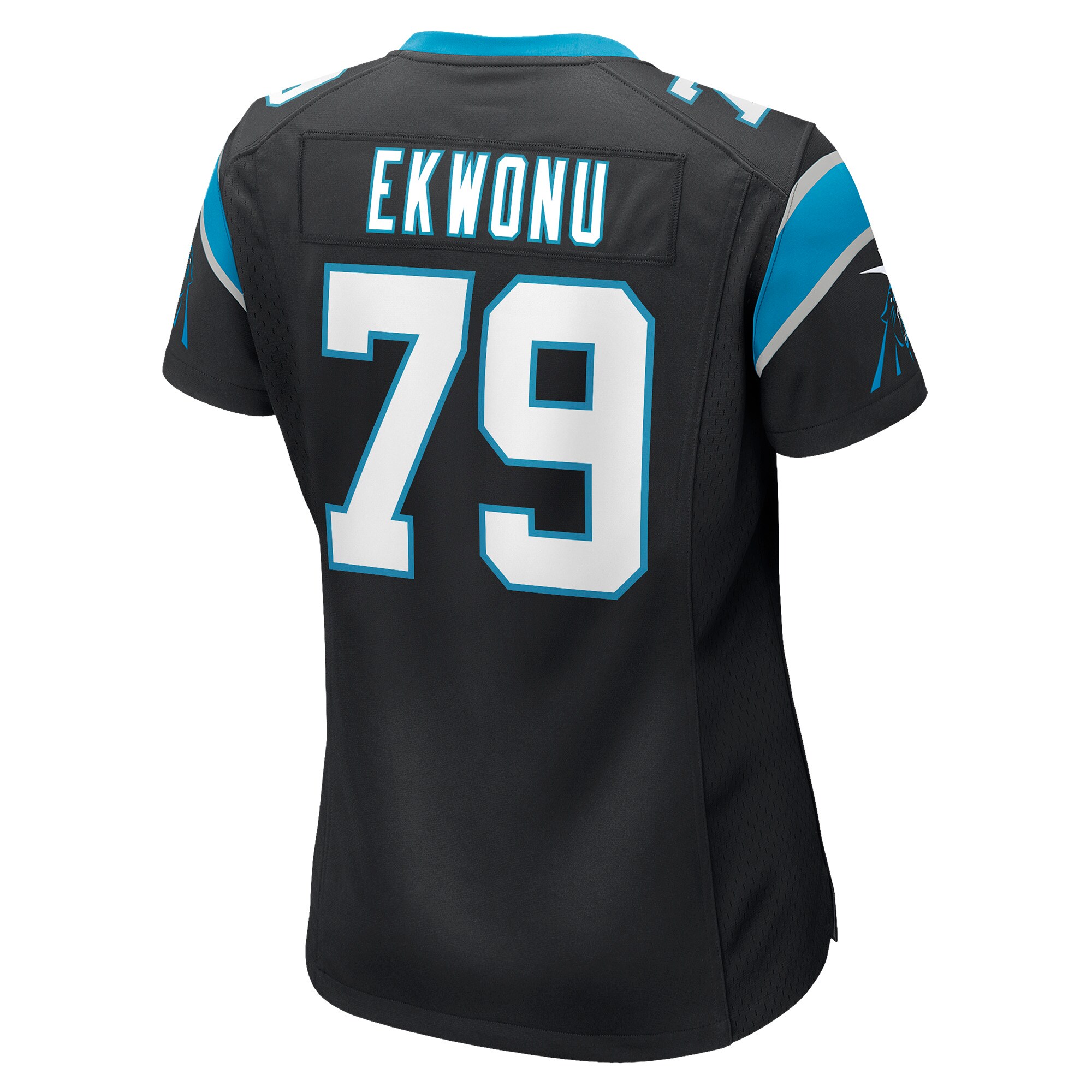 Ikem Ekwonu Carolina Panthers  Women's Player Game Jersey - Black
