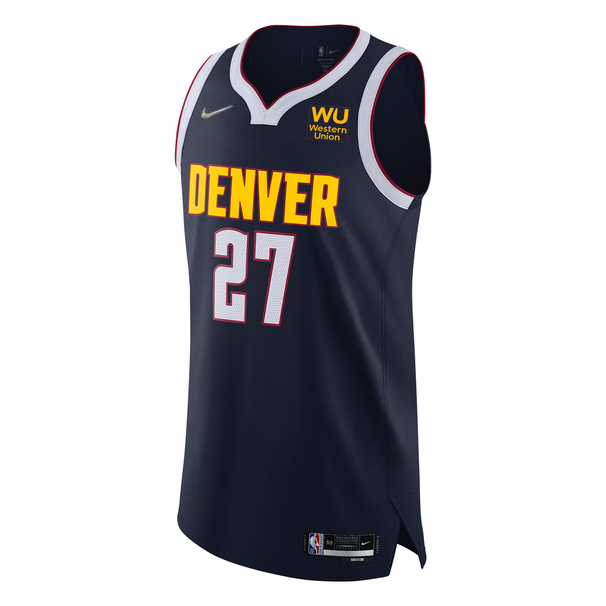 Jamal Murray Denver Nuggets 2021/22 Diamond Authentic Jersey - Icon Edition - Navy