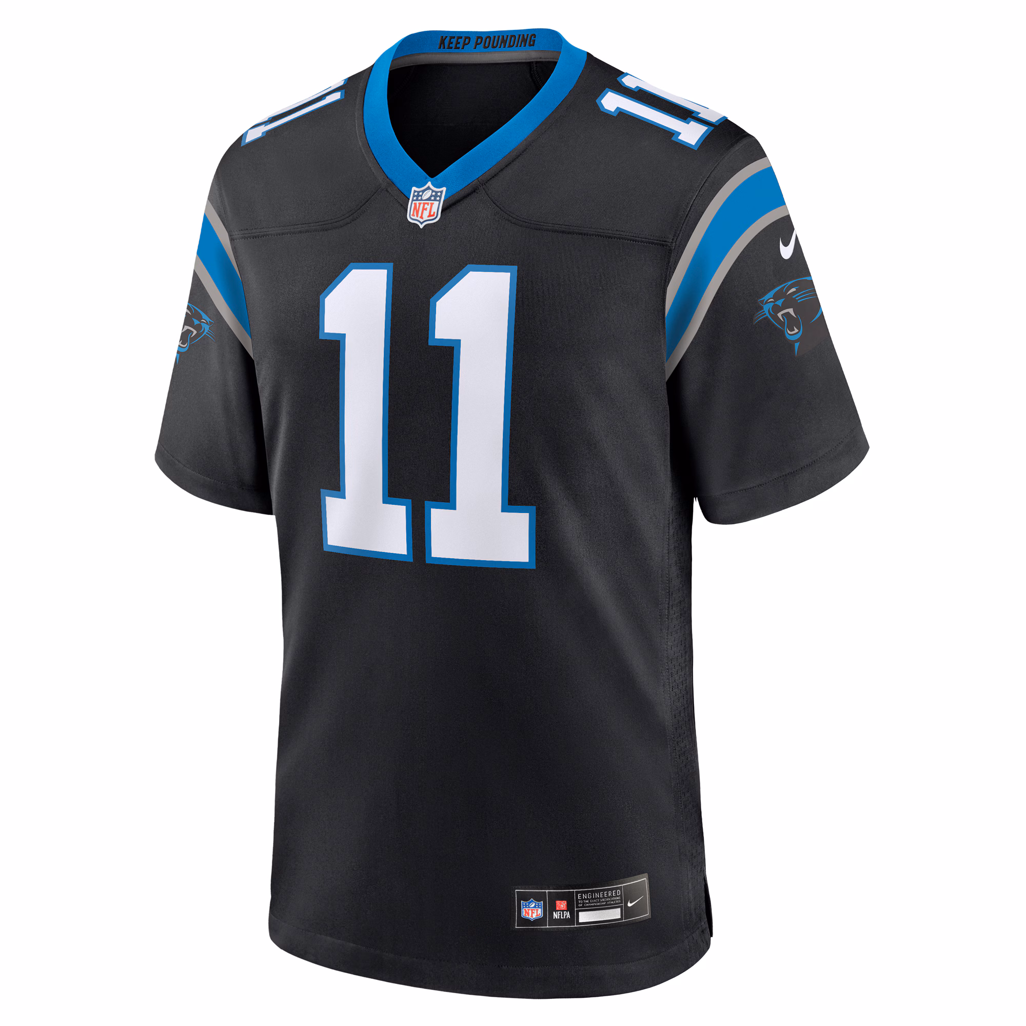 Ihmir Smith-Marsette Carolina Panthers Team Game Jersey -  Black