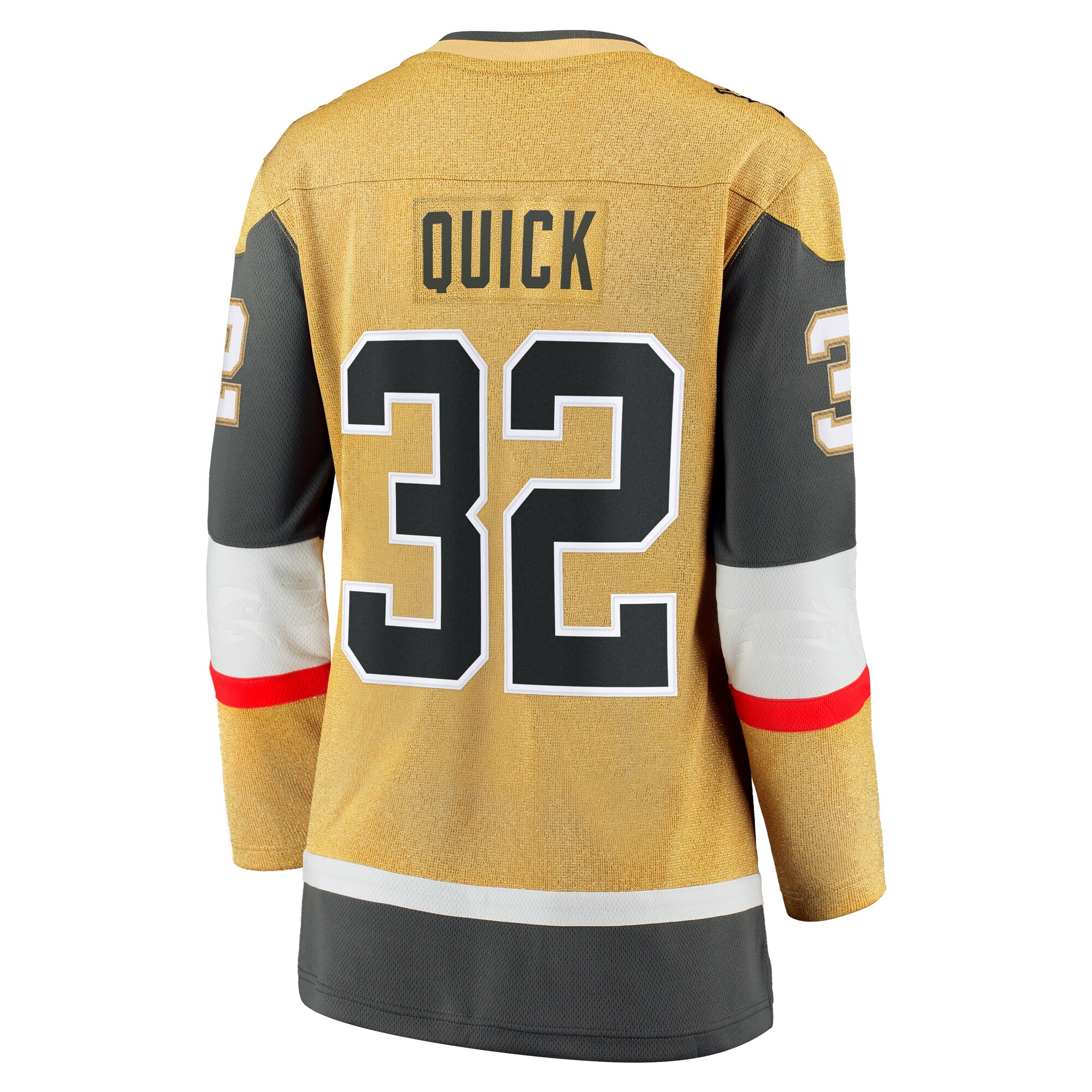 Jonathan Quick Vegas Golden Knights Women's Home Breakaway Jersey - Gold