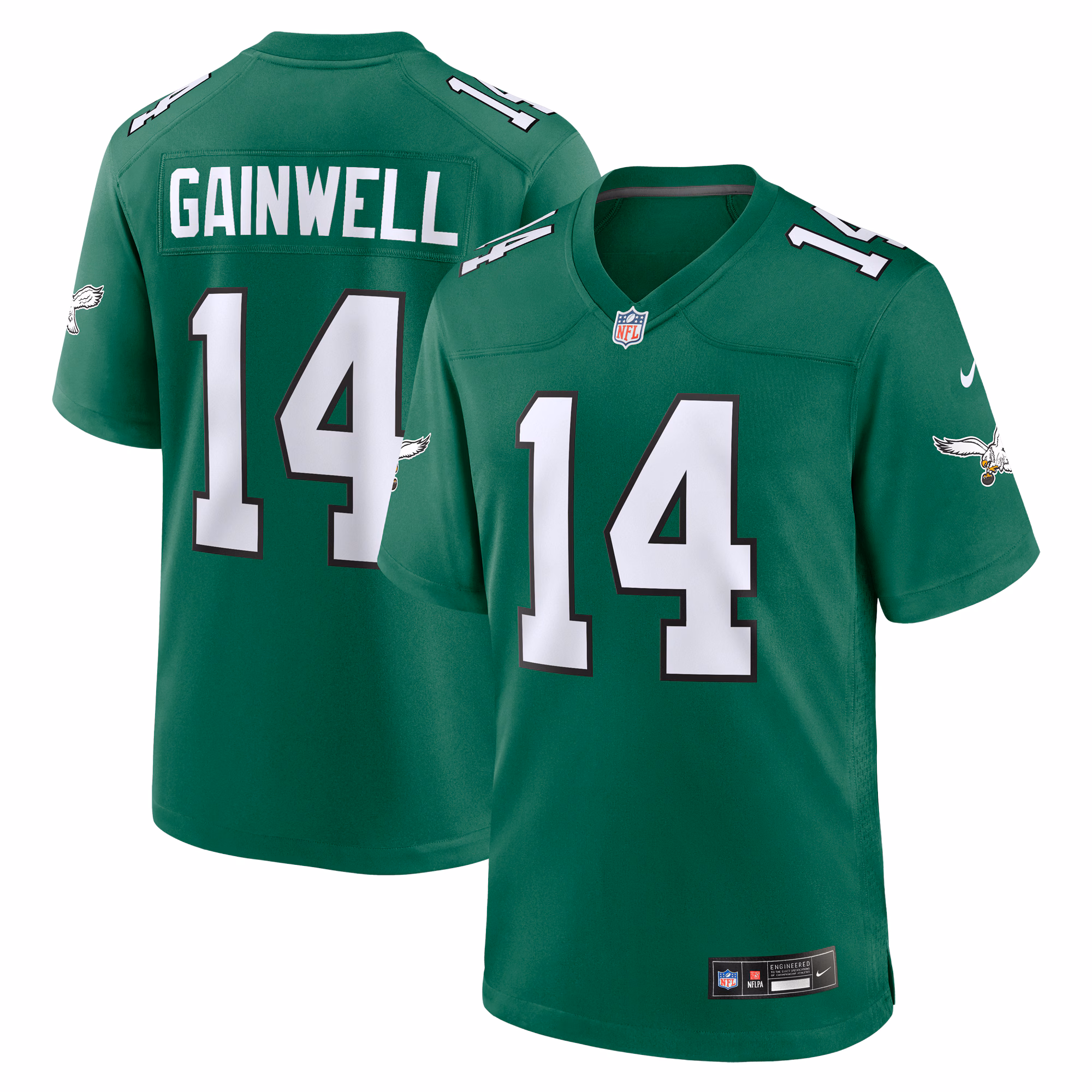 Kenneth Gainwell Philadelphia Eagles Alternate Game Jersey - Kelly Green