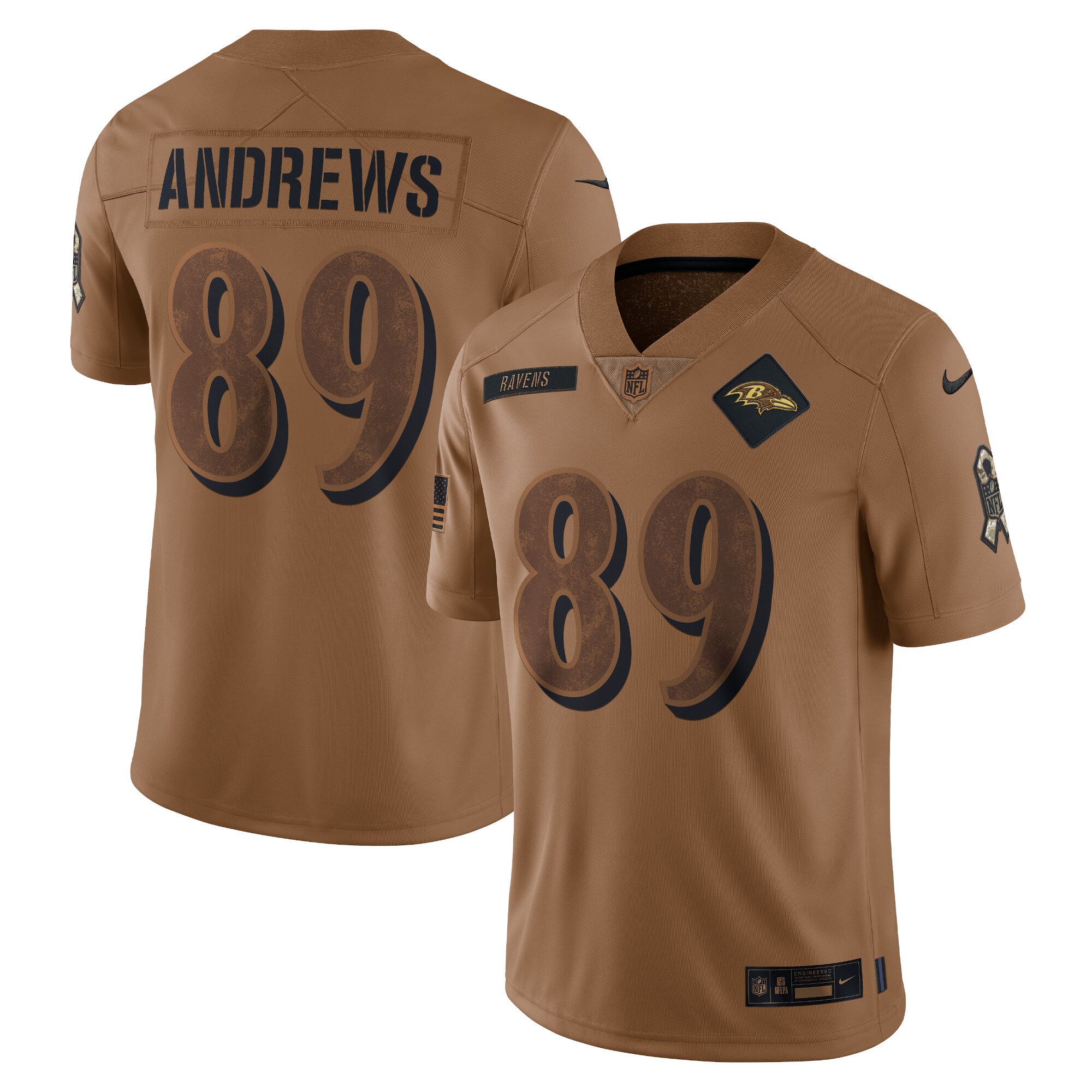 Mark Andrews Baltimore Ravens  2023 Salute To Service Limited Jersey - Brown