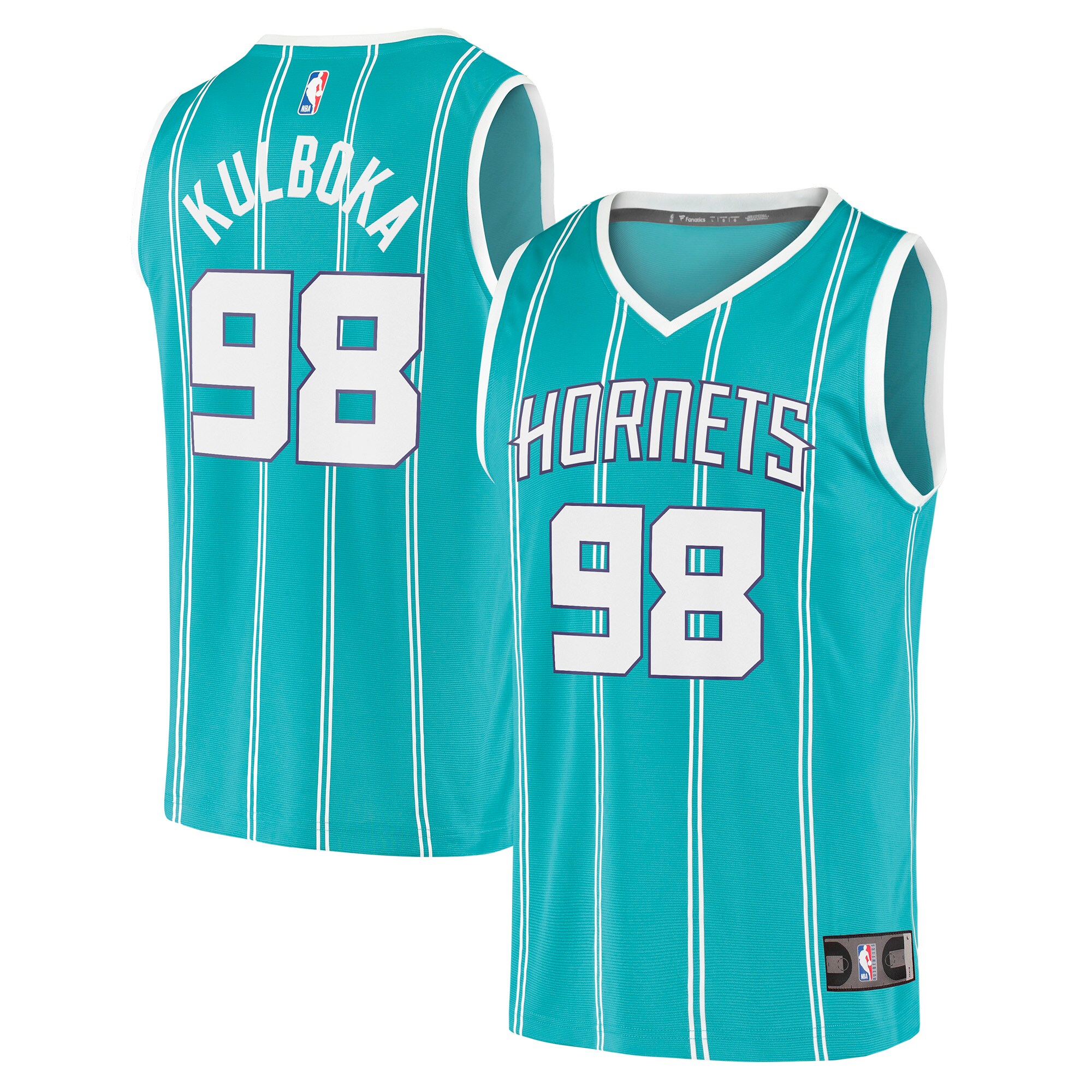 Arnoldas Kulboka Charlotte Hornets  Youth 2021/22 Fast Break Replica Jersey - Icon Edition - Teal