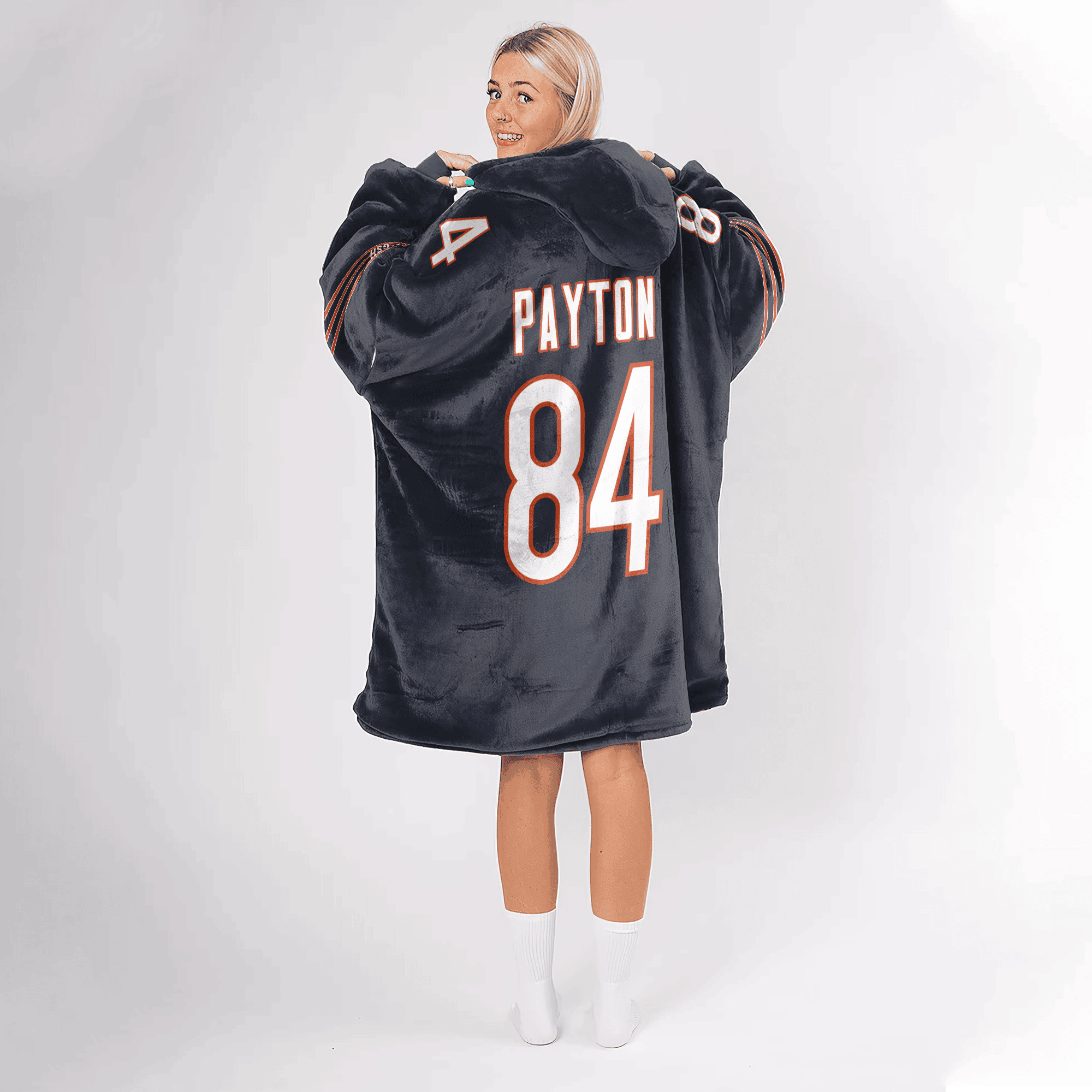 Adult 84 Chicago Football Unisex Blanket Hoodie