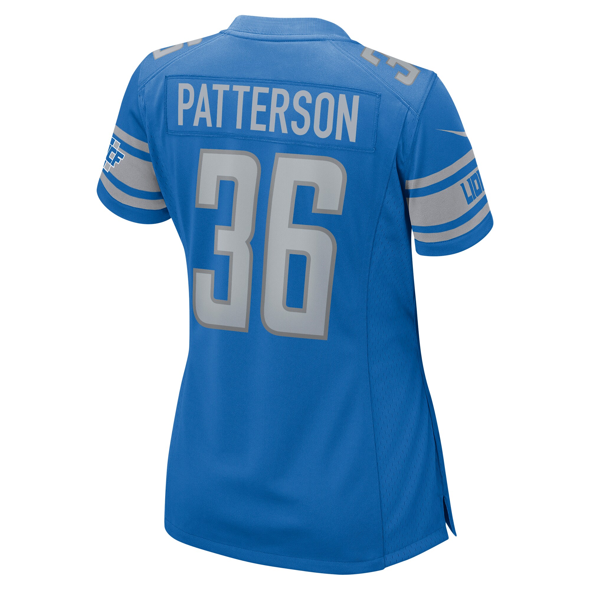 Riley Patterson Detroit Lions  Women's Team Game Jersey - Blue