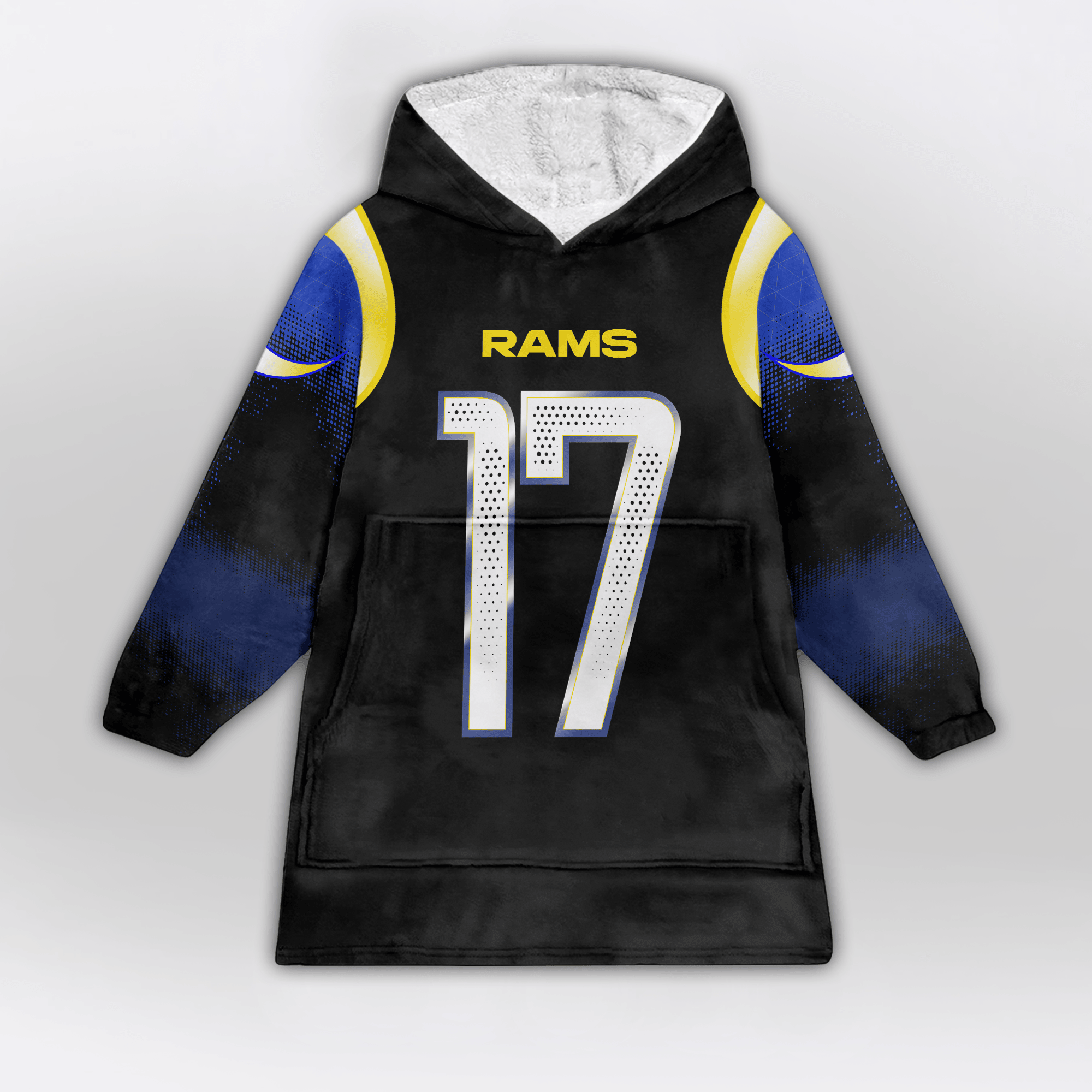 Kid D.A 17 Los Angeles R Football Unisex Blanket Hoodie